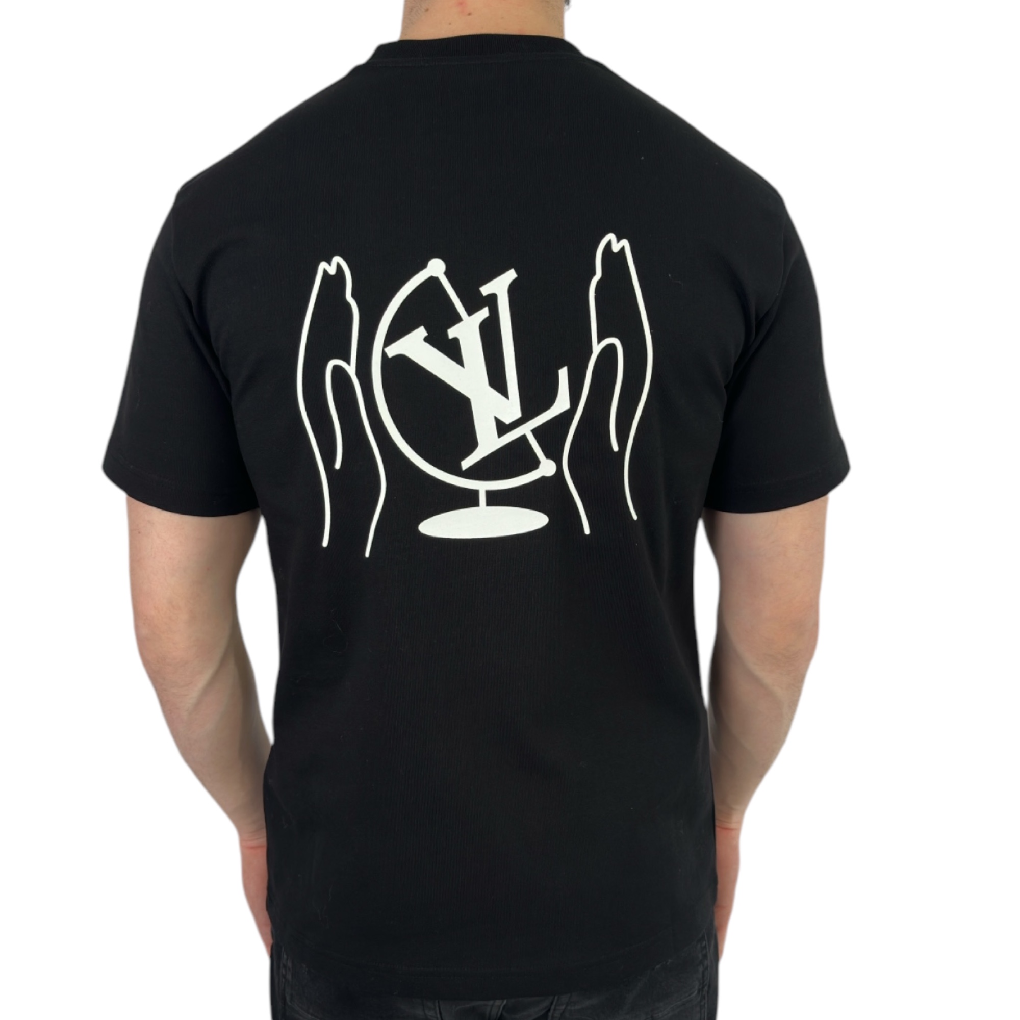 Louis Vuitton T-shirt Washed Printed Black - Image 3