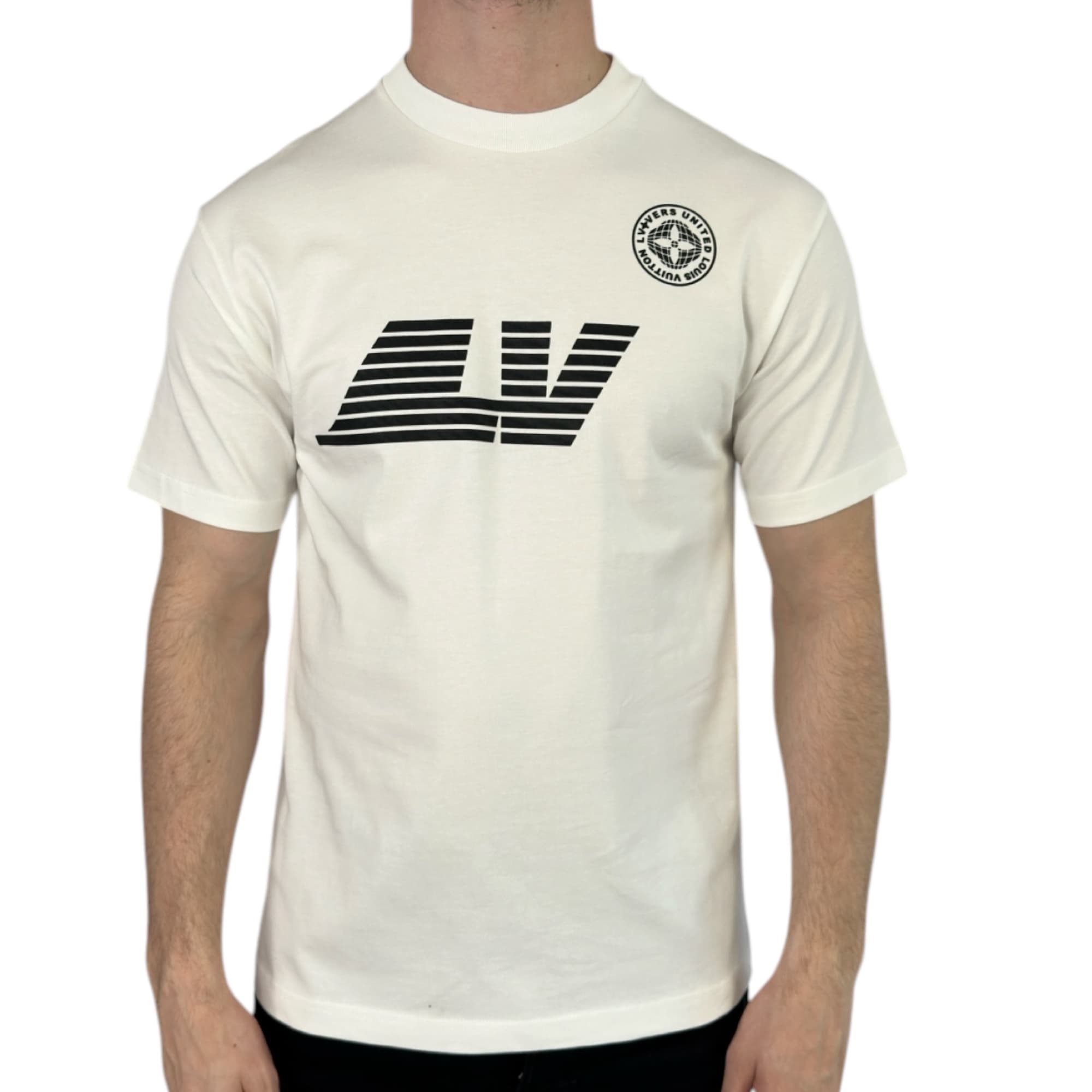 Louis Vuitton T-shirt Washed Printed White