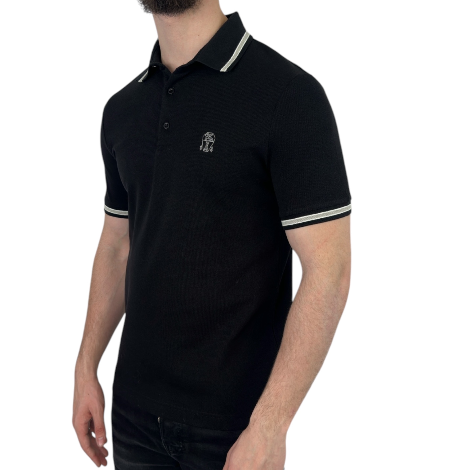 Brunello Cucinelli Polo Black - Image 2