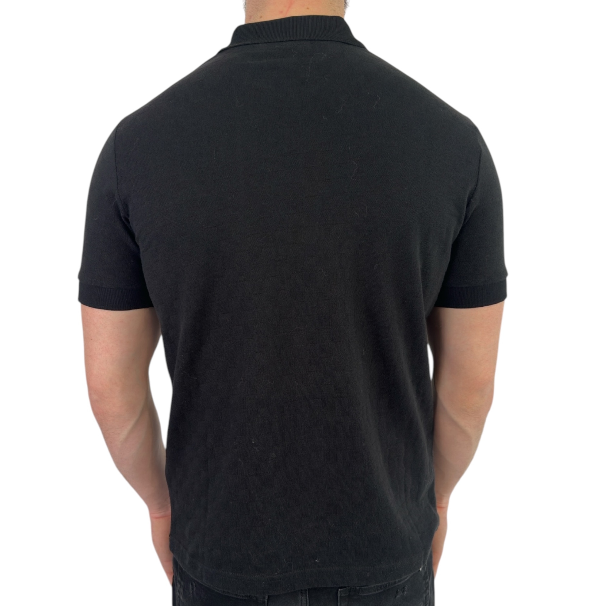 Louis Vuitton Damier Cotton Polo Black - Image 3