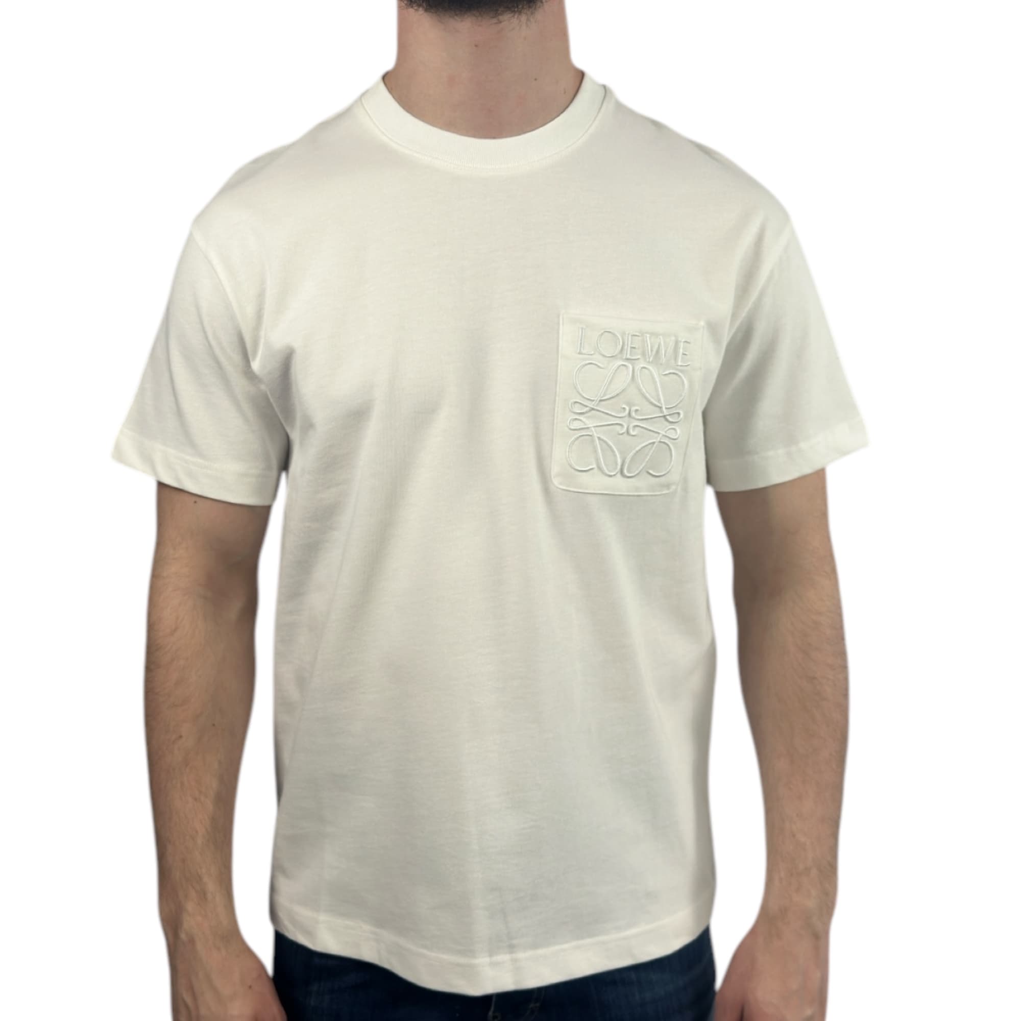 Loewe T-shirt Pocket Logo White