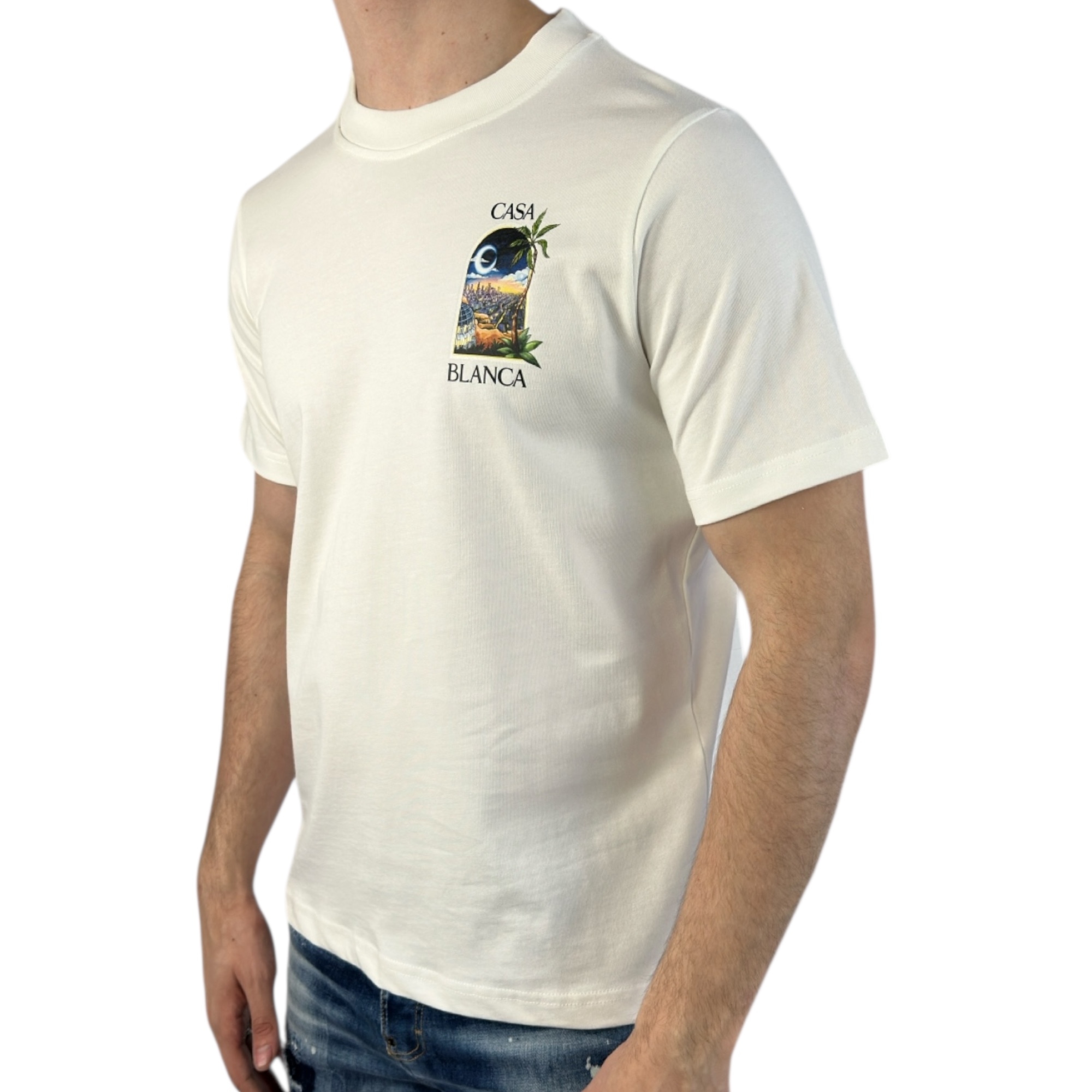 Casablanca T-shirt Night City White - Image 2