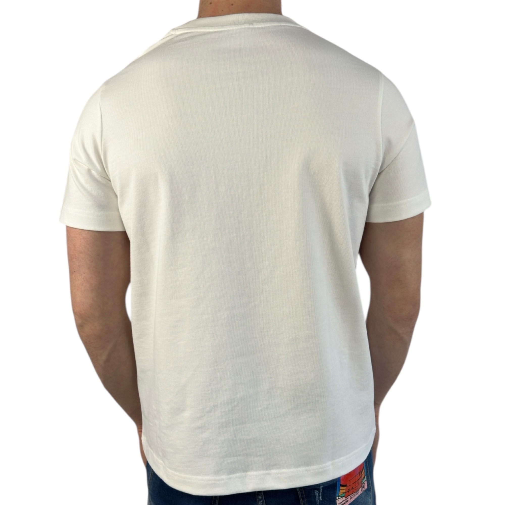 Casablanca T-shirt Ocean White - Image 3