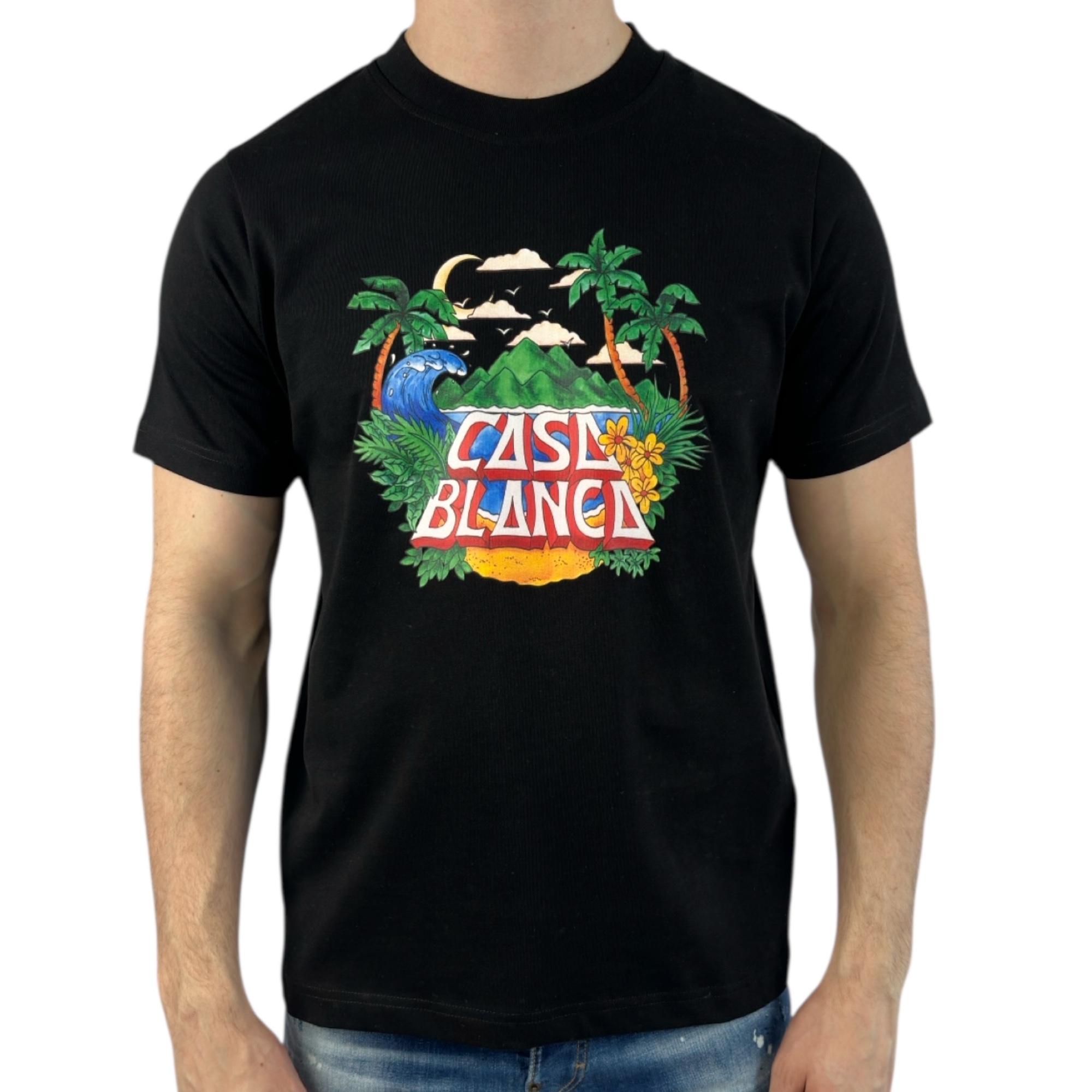 Casablanca T-shirt Jungle Black - Image 1