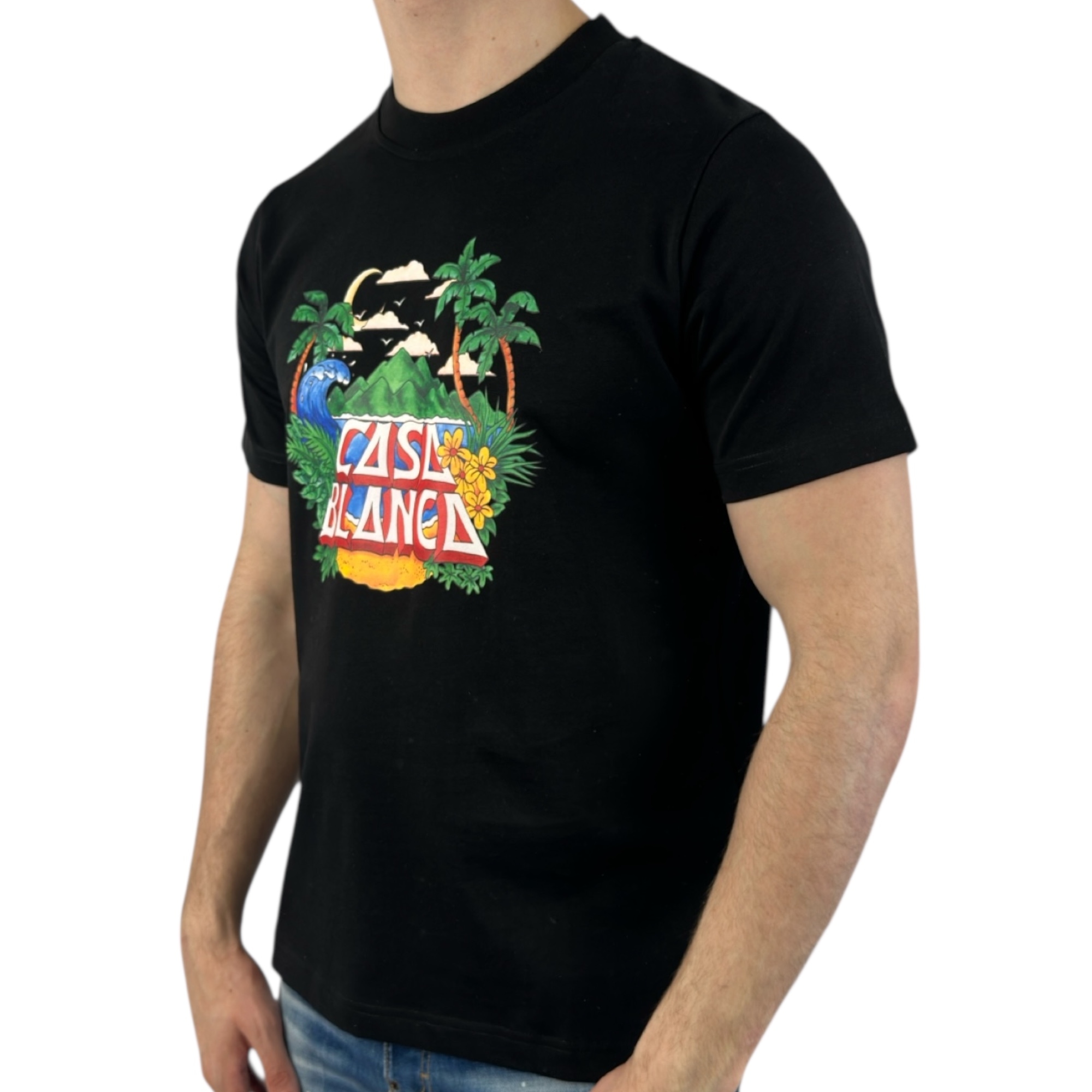 Casablanca T-shirt Jungle Black - Image 2