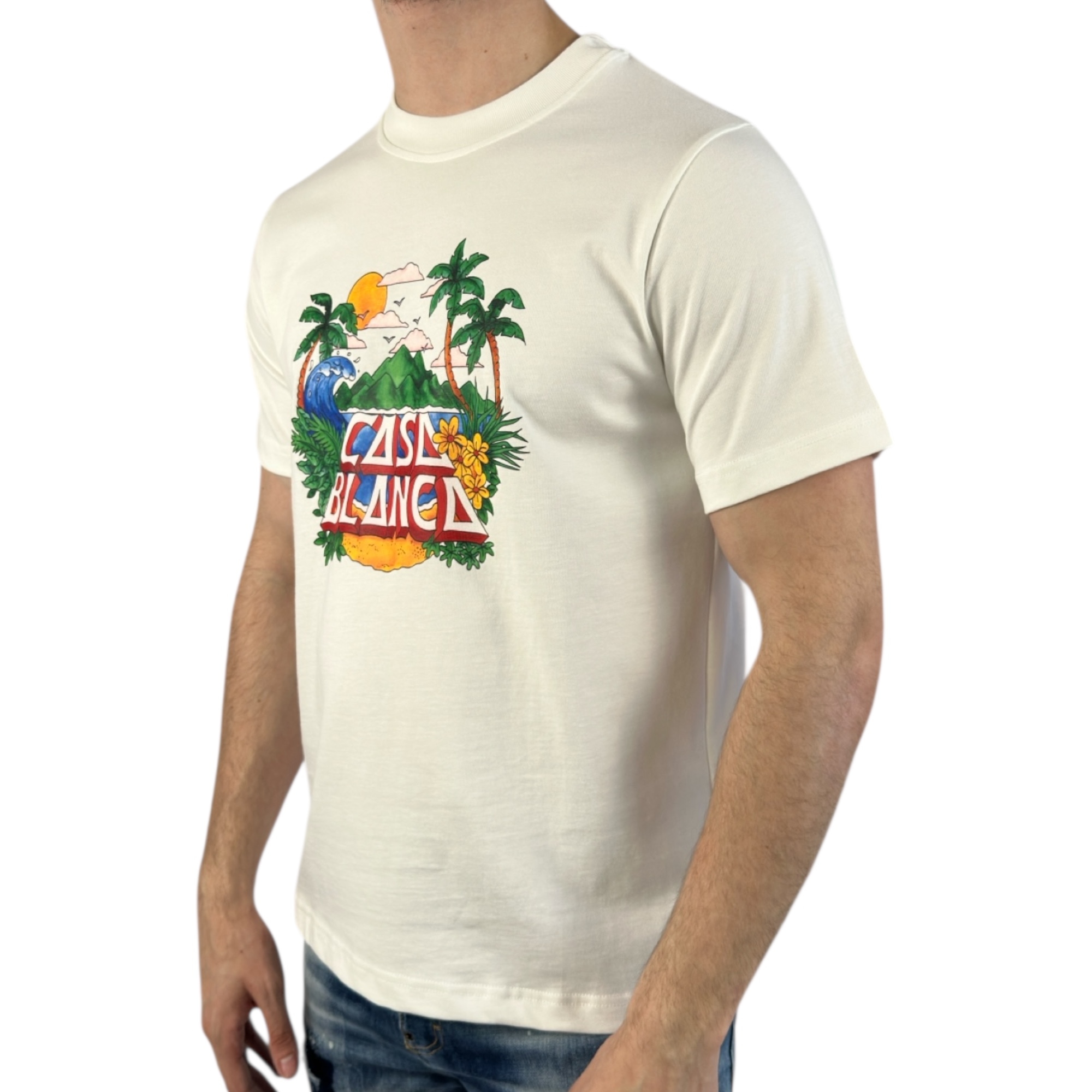 Casablanca T-shirt Jungle White - Image 2