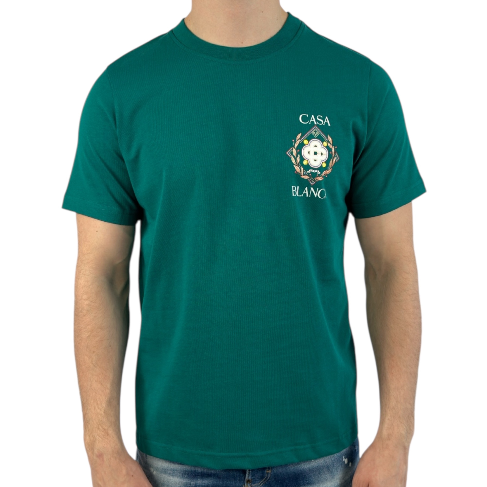 Casablanca T-shirt Paris Green - Image 1