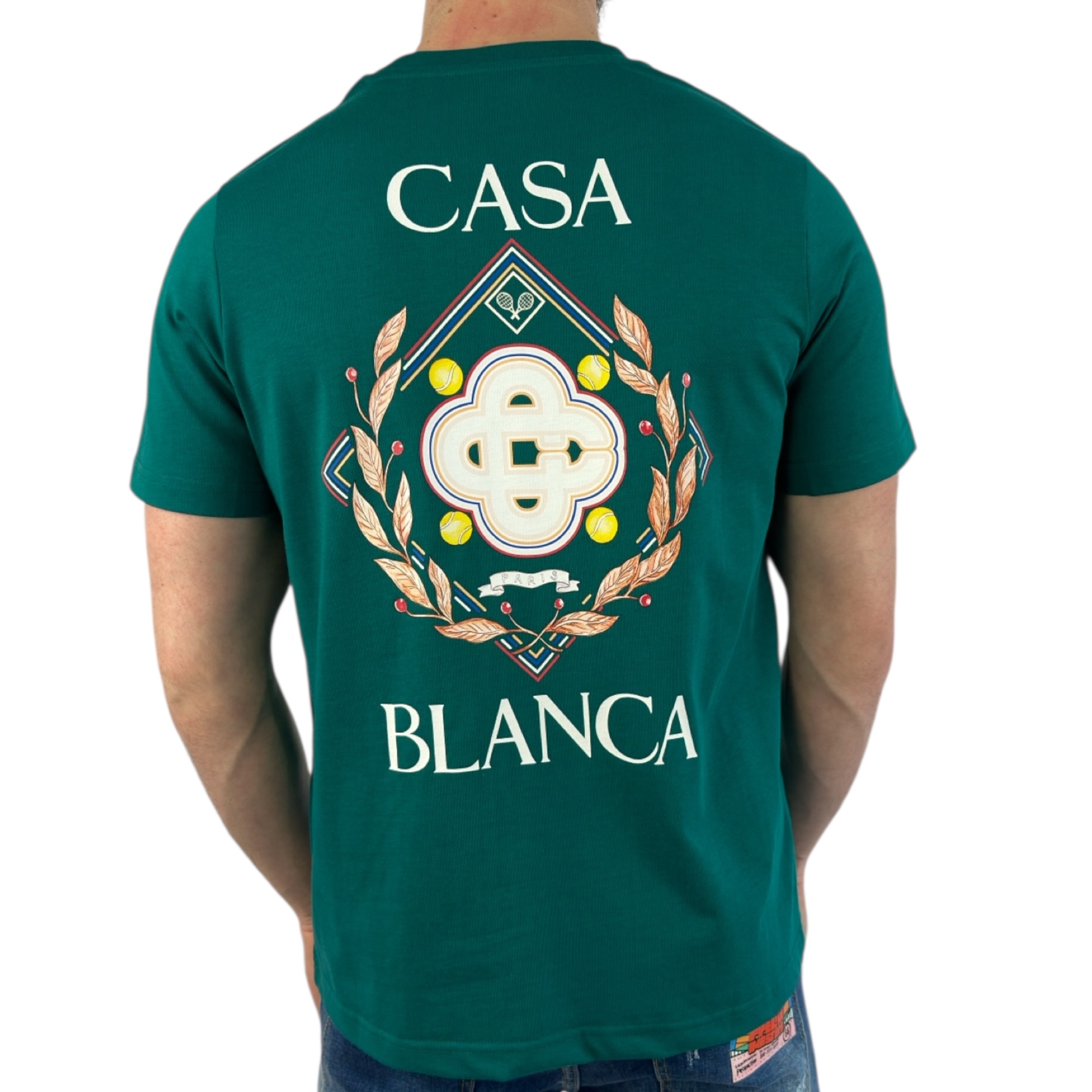 Casablanca T-shirt Paris Green - Image 3