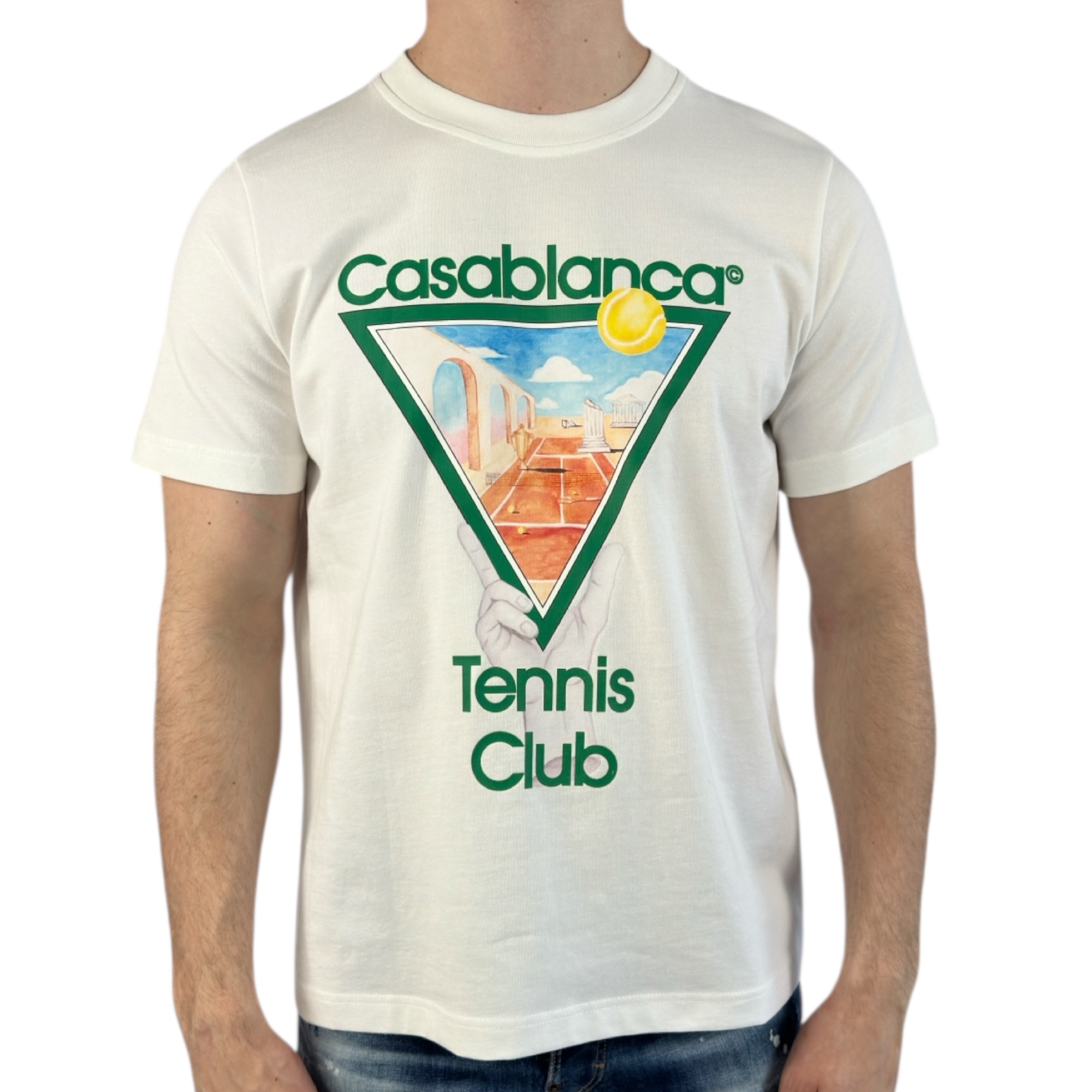 Casablanca T-shirt Tennis Club White