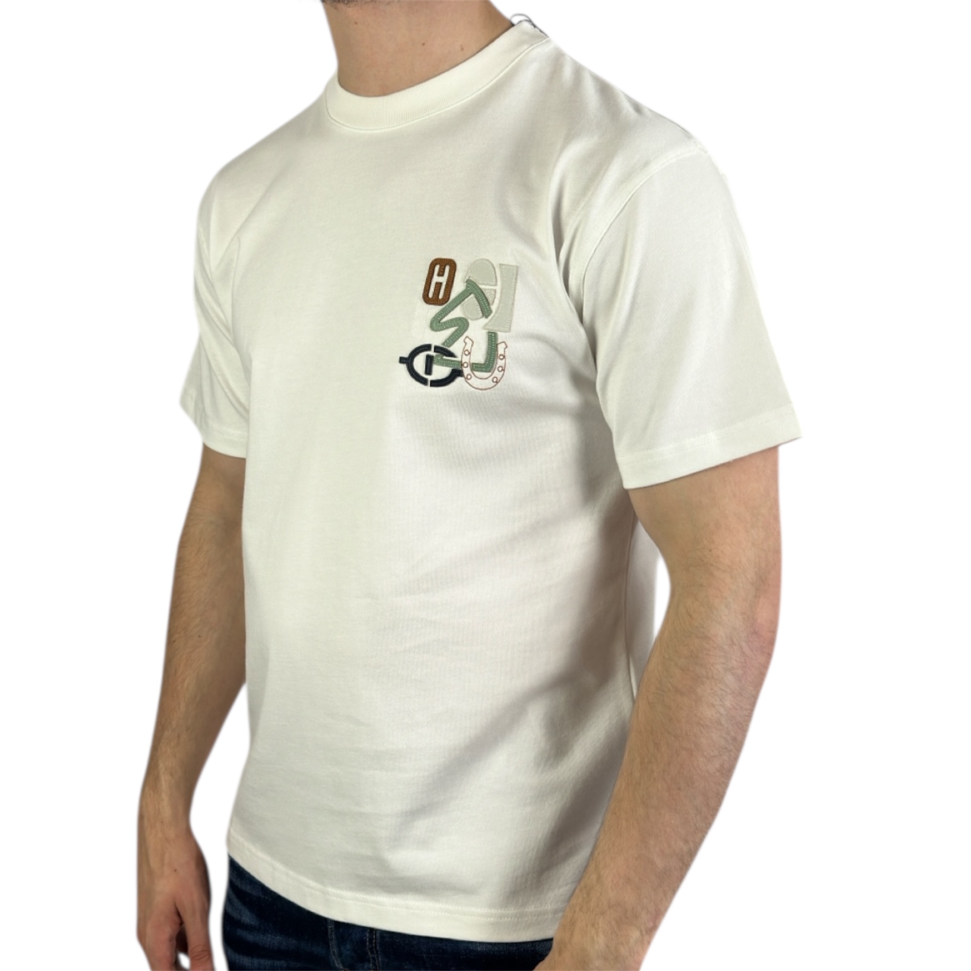 Hermes T-shirt Logo Print White - Image 2