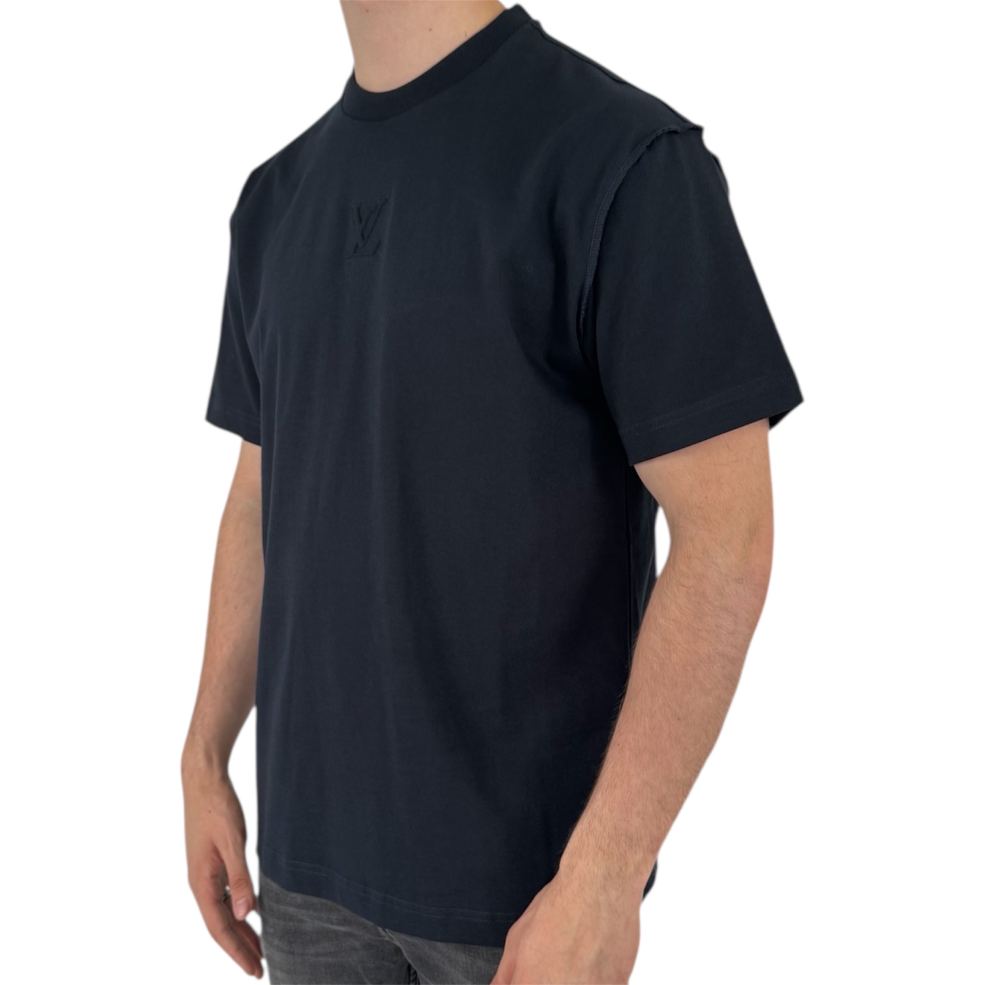 Louis Vuitton T-shirt Embossed Navy Blue - Image 2