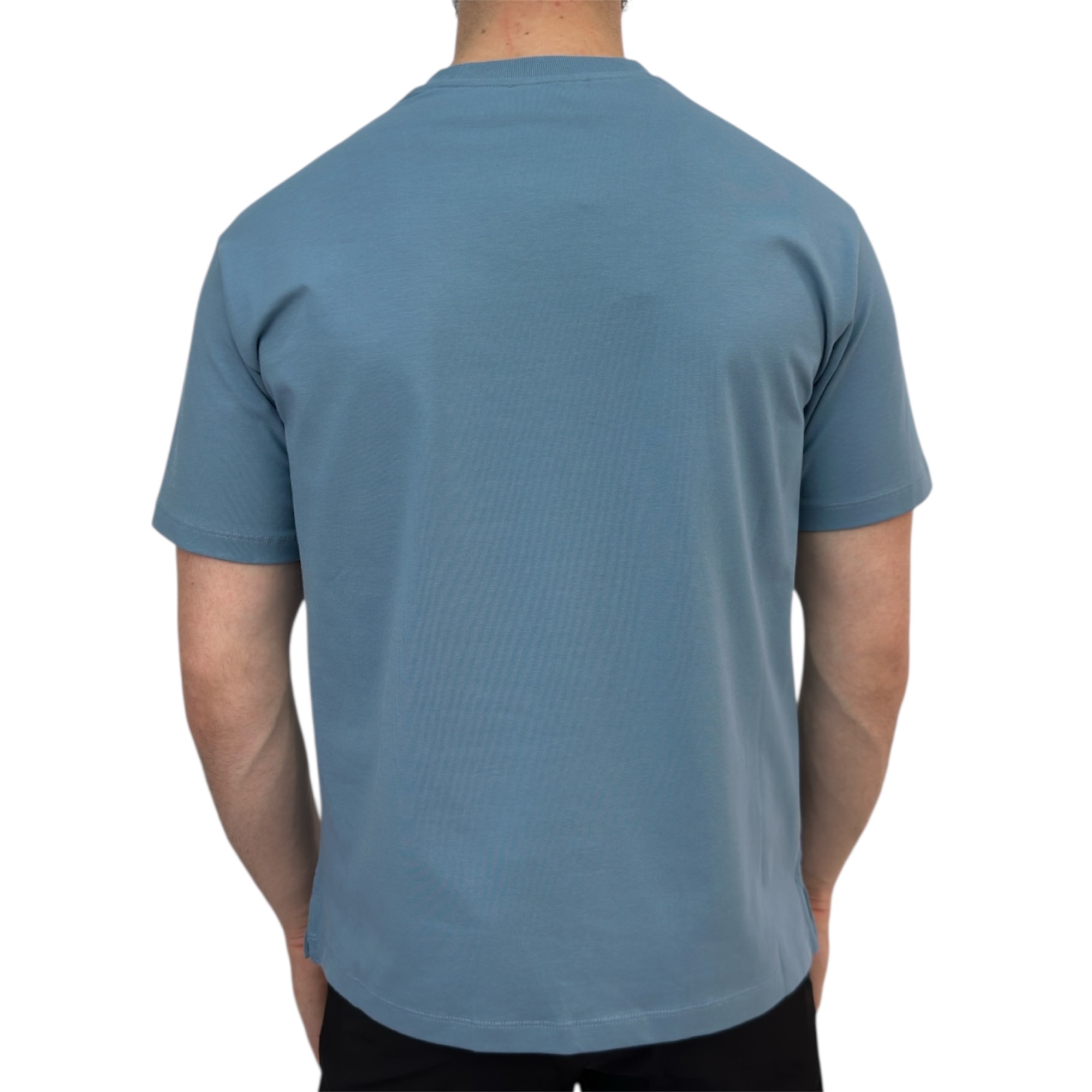 Hermes T-shirt H 3D Print Ciel Blue - Image 3