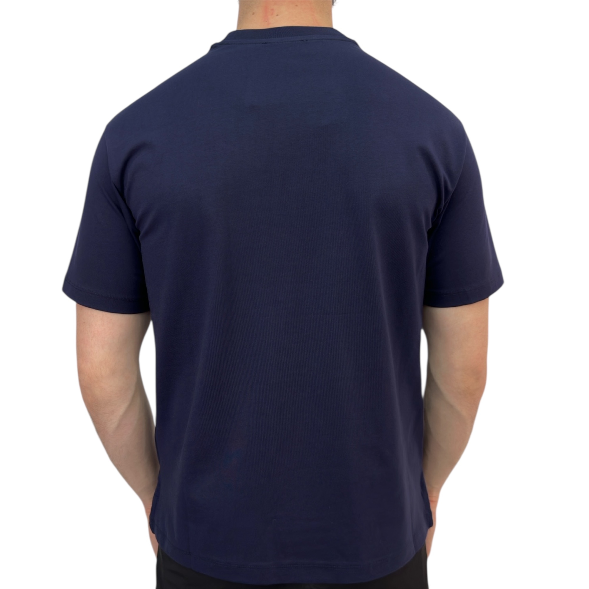 Hermes T-shirt H 3D Print Navy Blue - Image 3