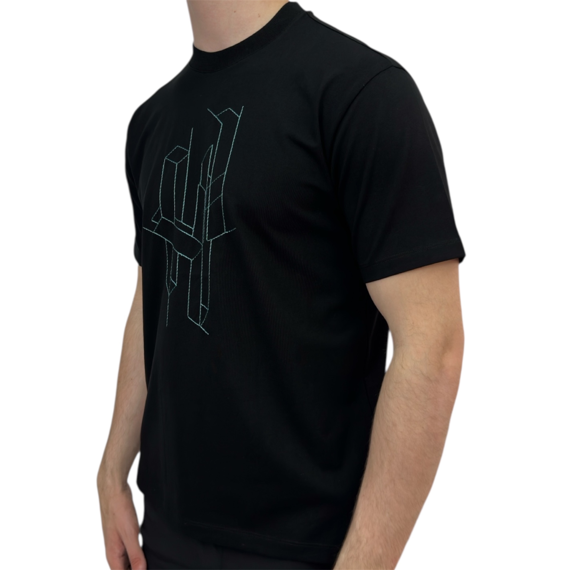 Hermes T-shirt H 3D Print Black - Image 2