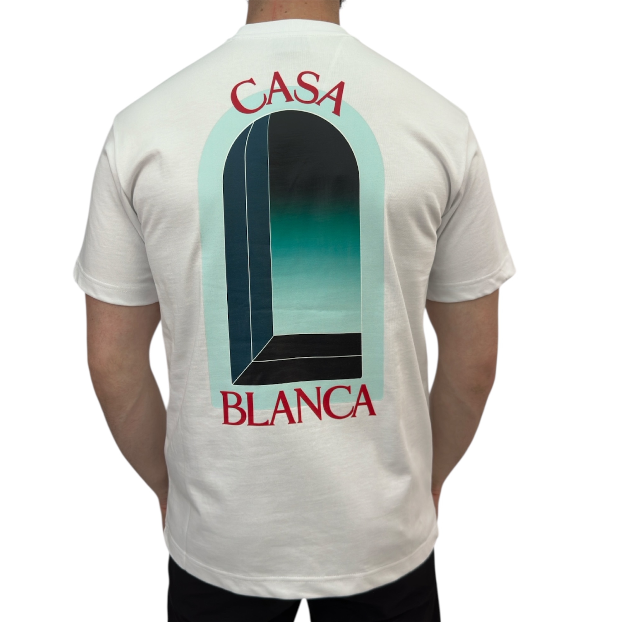 Casablanca T-shirt Poort White - Image 3