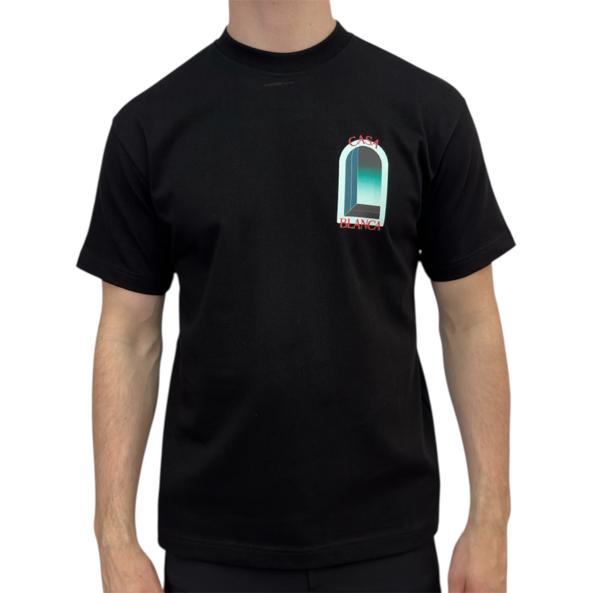 Casablanca T-shirt Poort Black