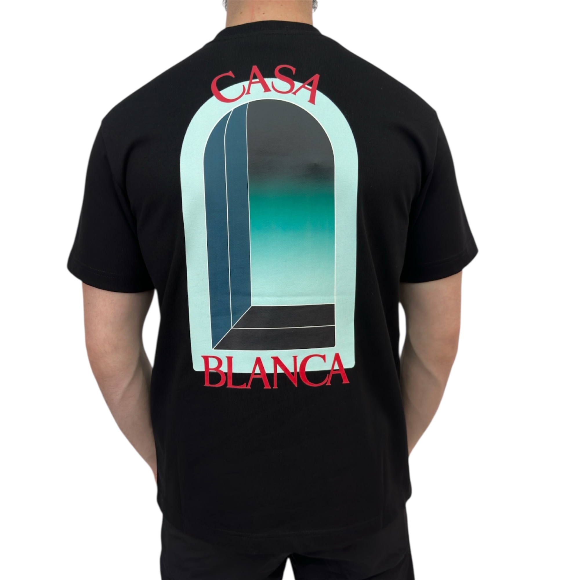 Casablanca T-shirt Poort Black - Image 3
