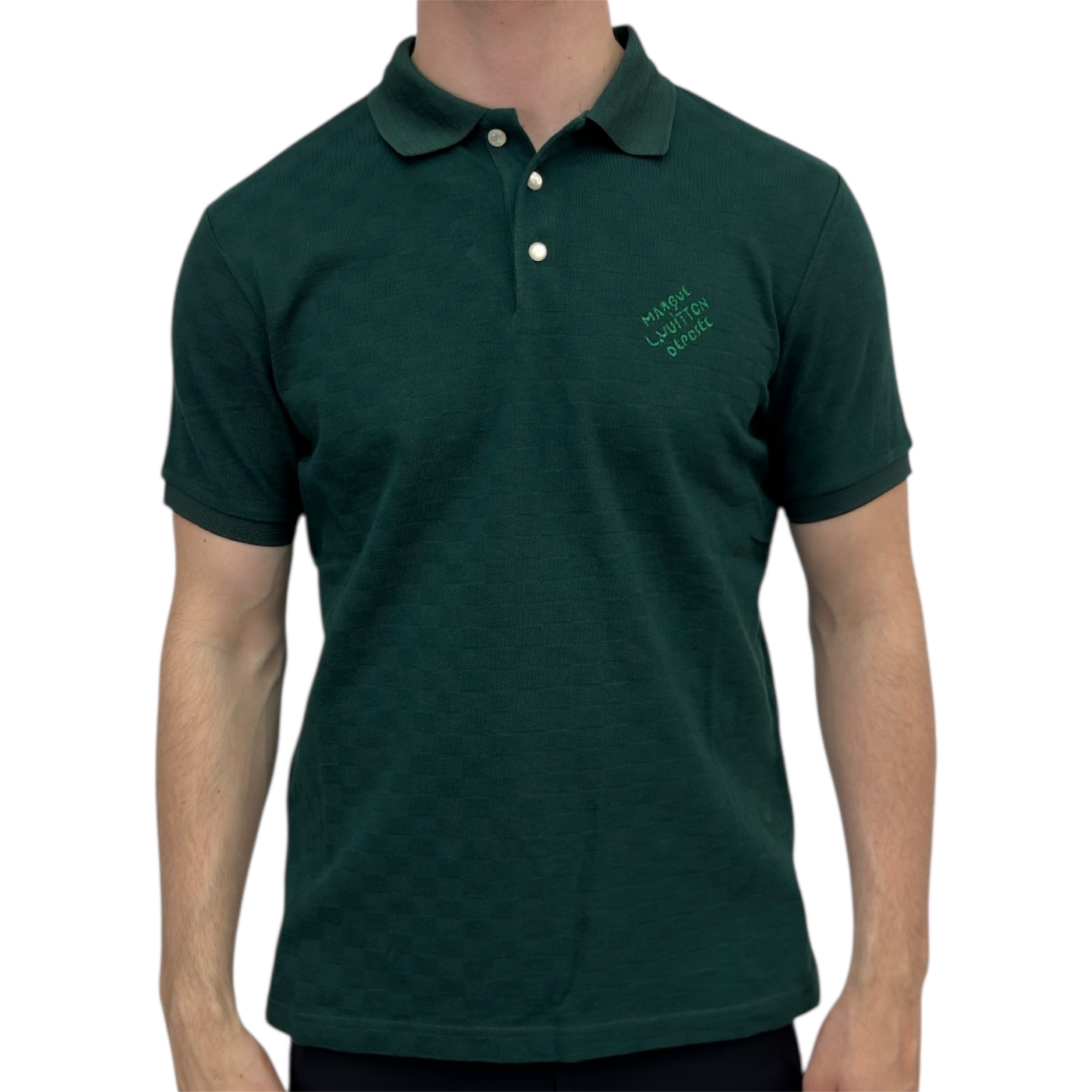 Louis Vuitton Damier Cotton Polo Green