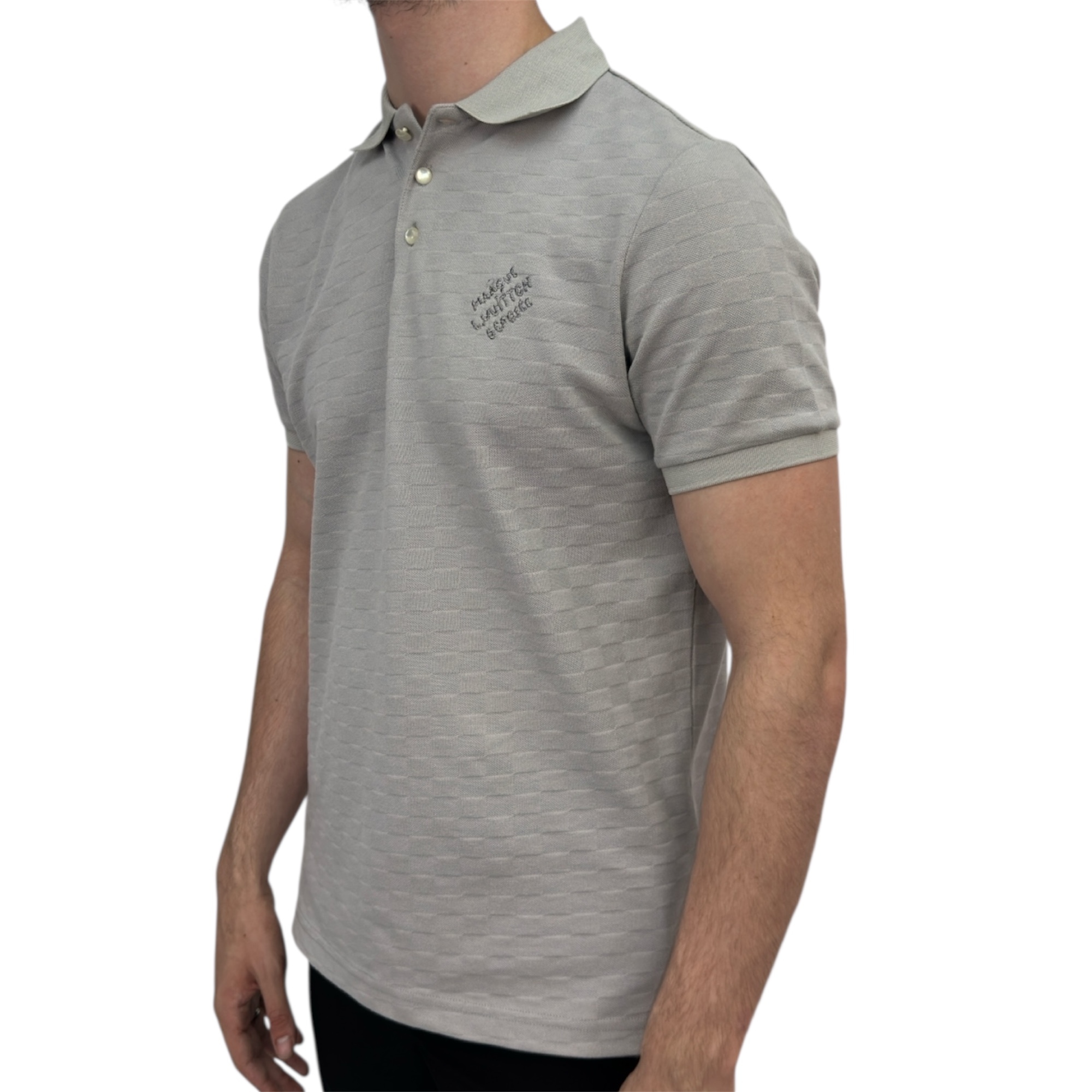 Louis Vuitton Damier Cotton Polo Grey - Image 2