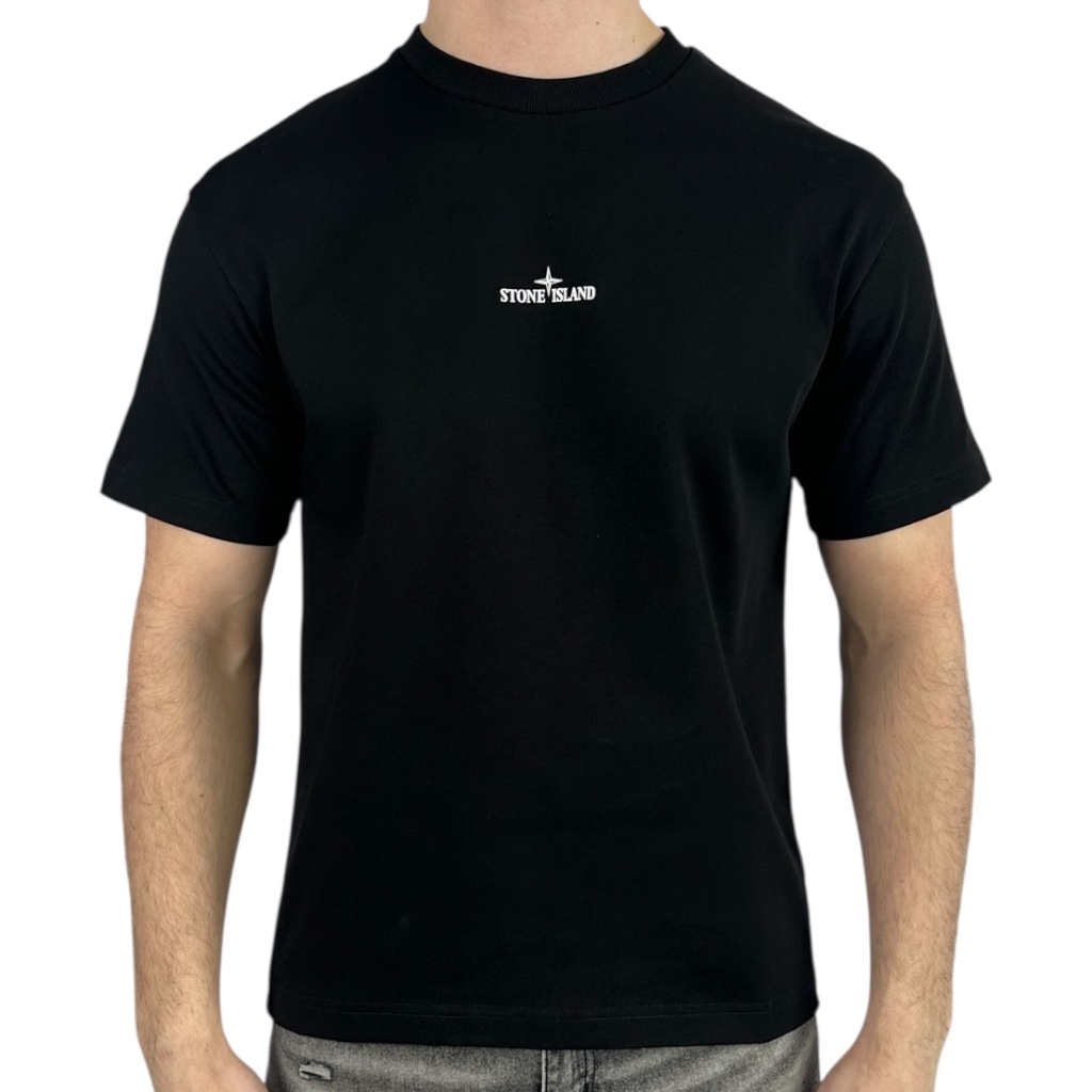Stone Island T-shirt Back Logo Black