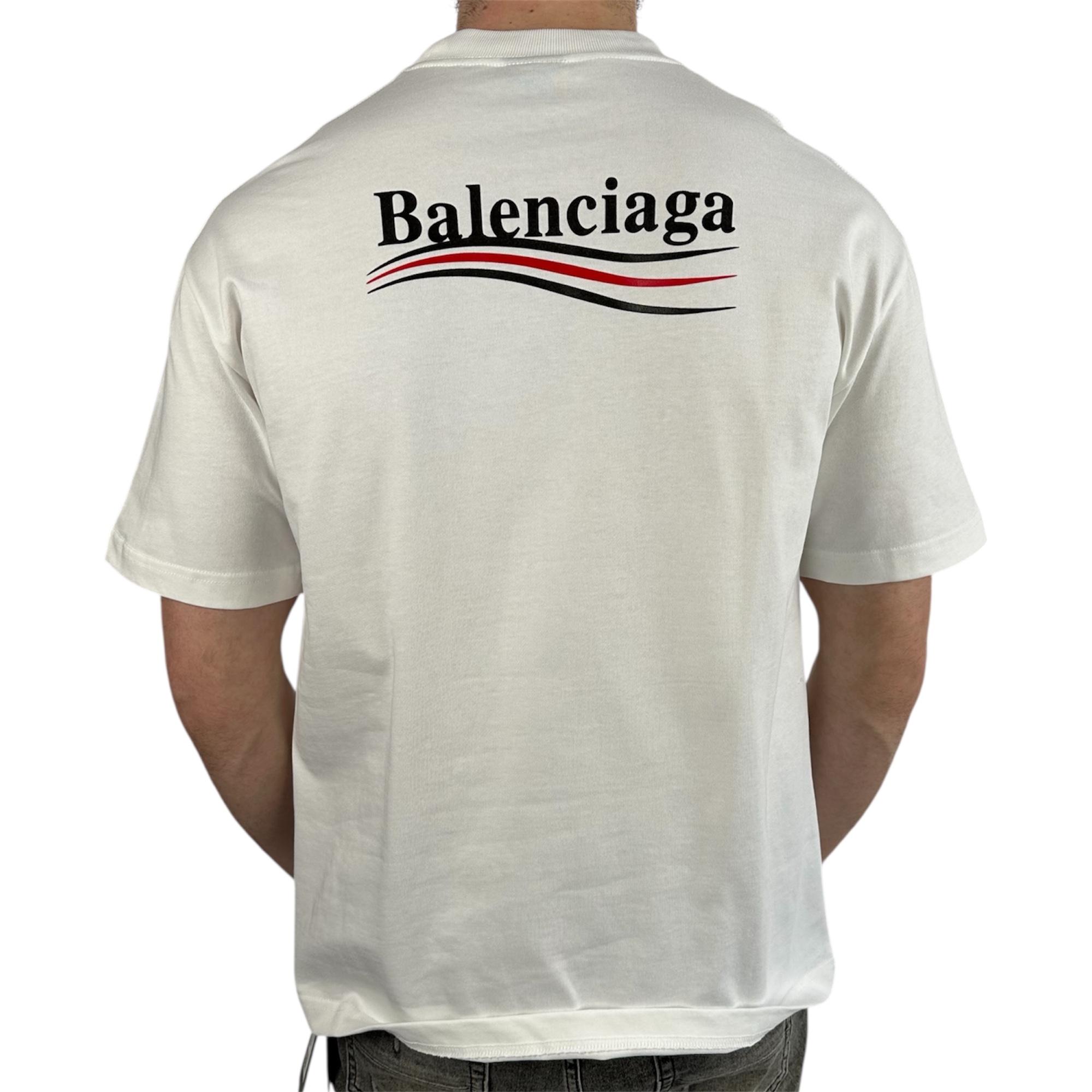 Balenciaga T-shirt Political White - Image 3