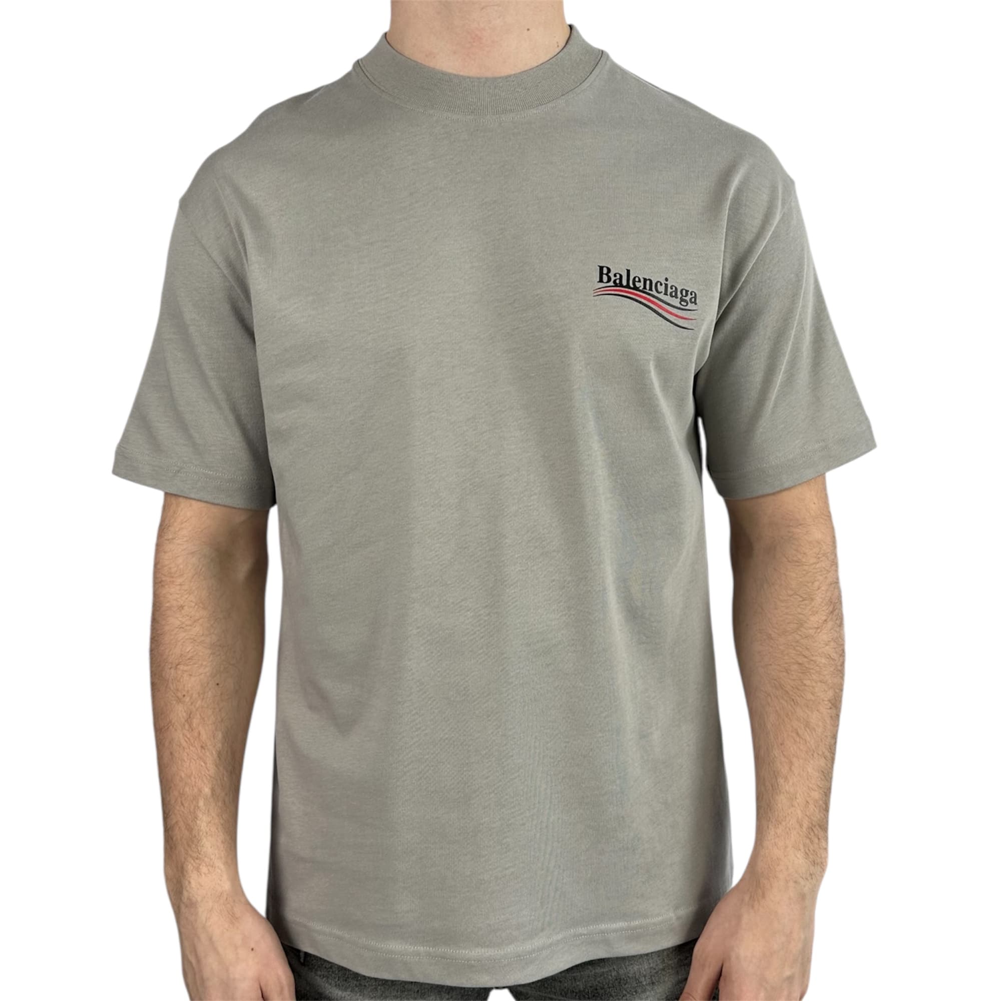 Balenciaga T-shirt Political Grey