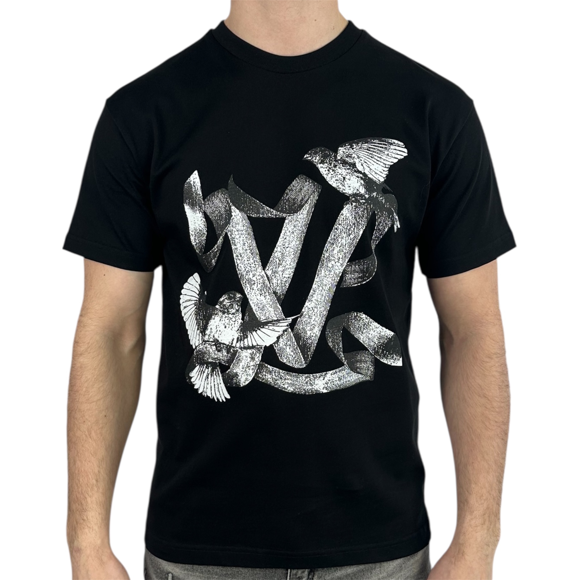 Louis Vuitton T-shirt Bird Logo Black