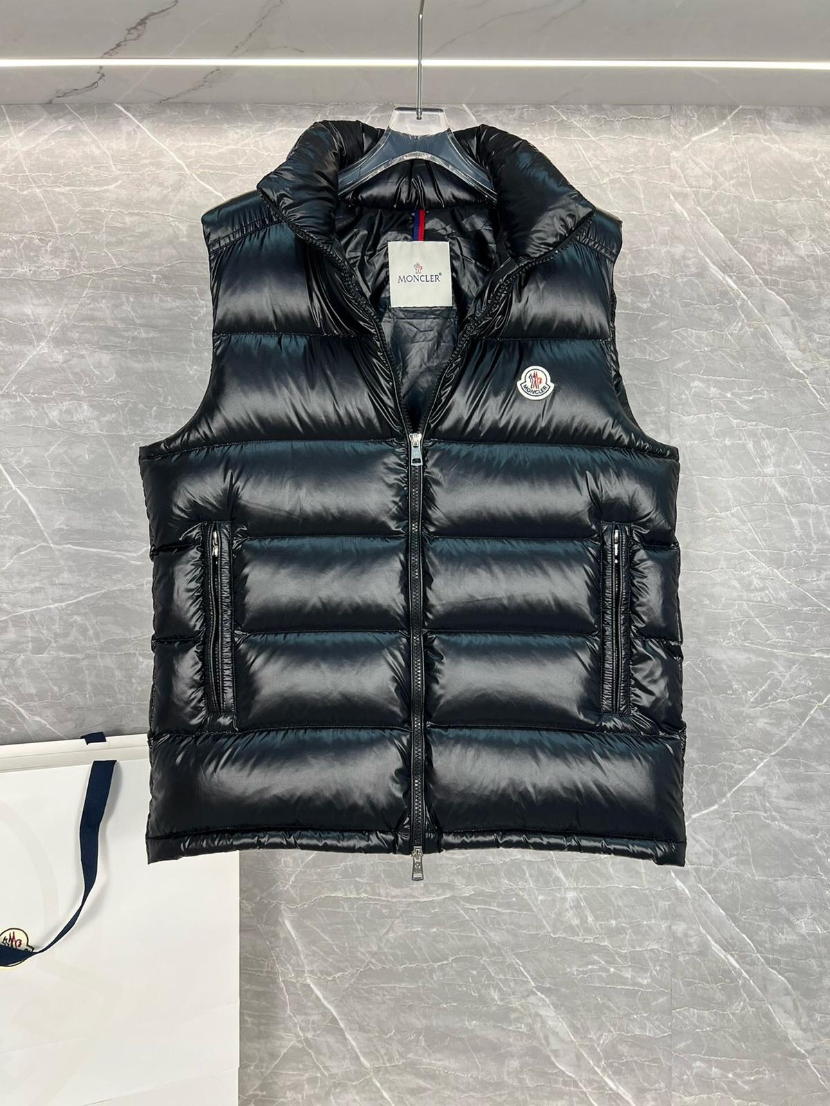 Moncler Contrin Down Bodywarmer Black - Image 2
