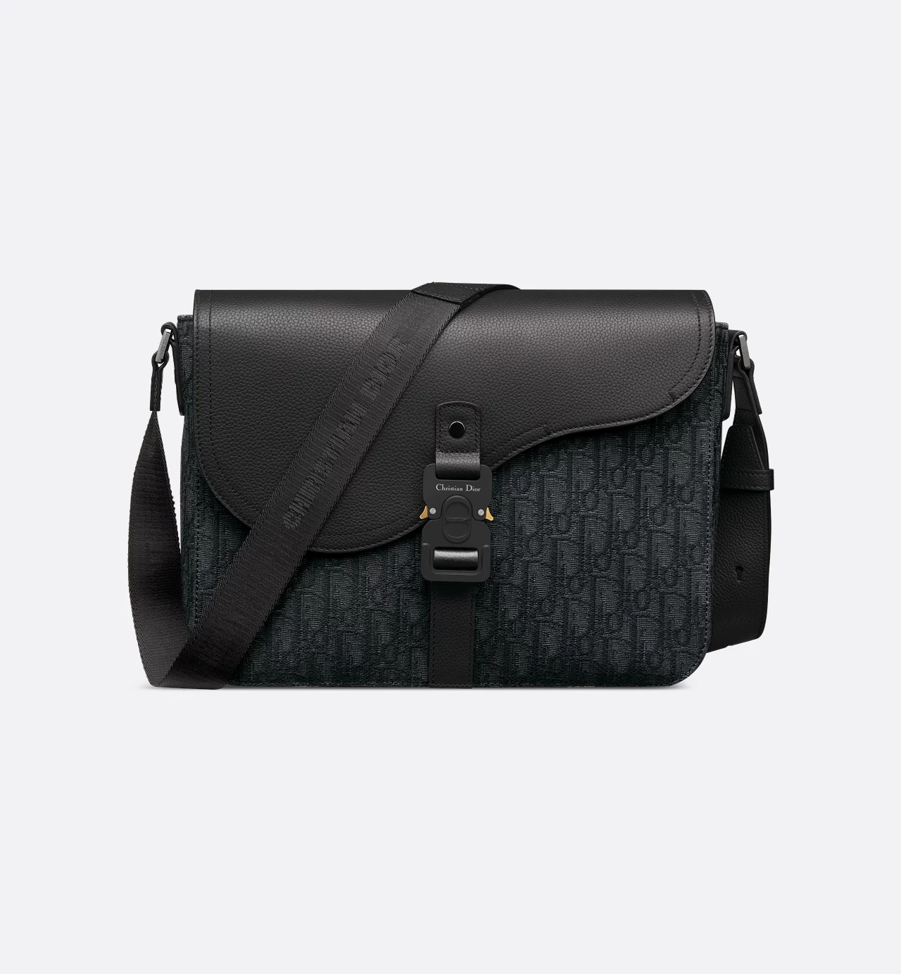 Dior Large Saddle Messenger Bag Black