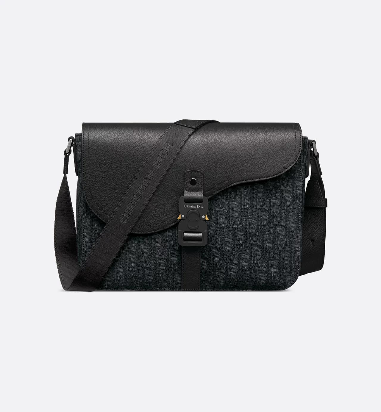 Dior Large Saddle Messenger Bag Black