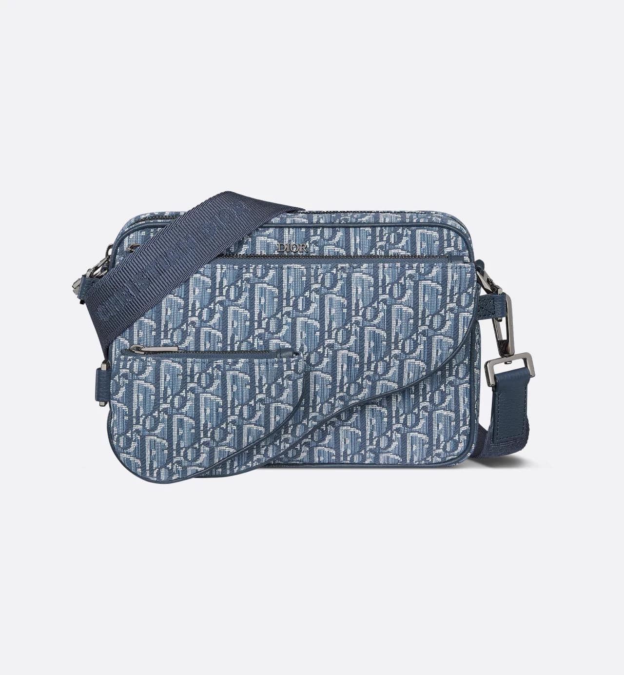 Dior Saddle Triple Pouch Bag Blue