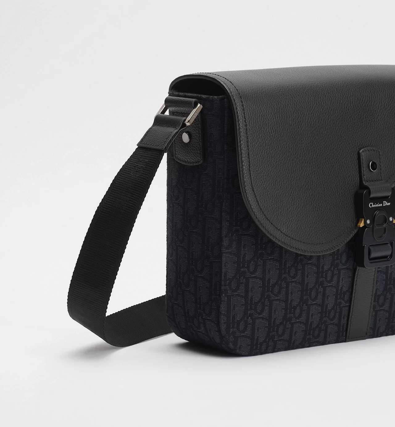 Dior Large Saddle Messenger Bag Black - Image 3