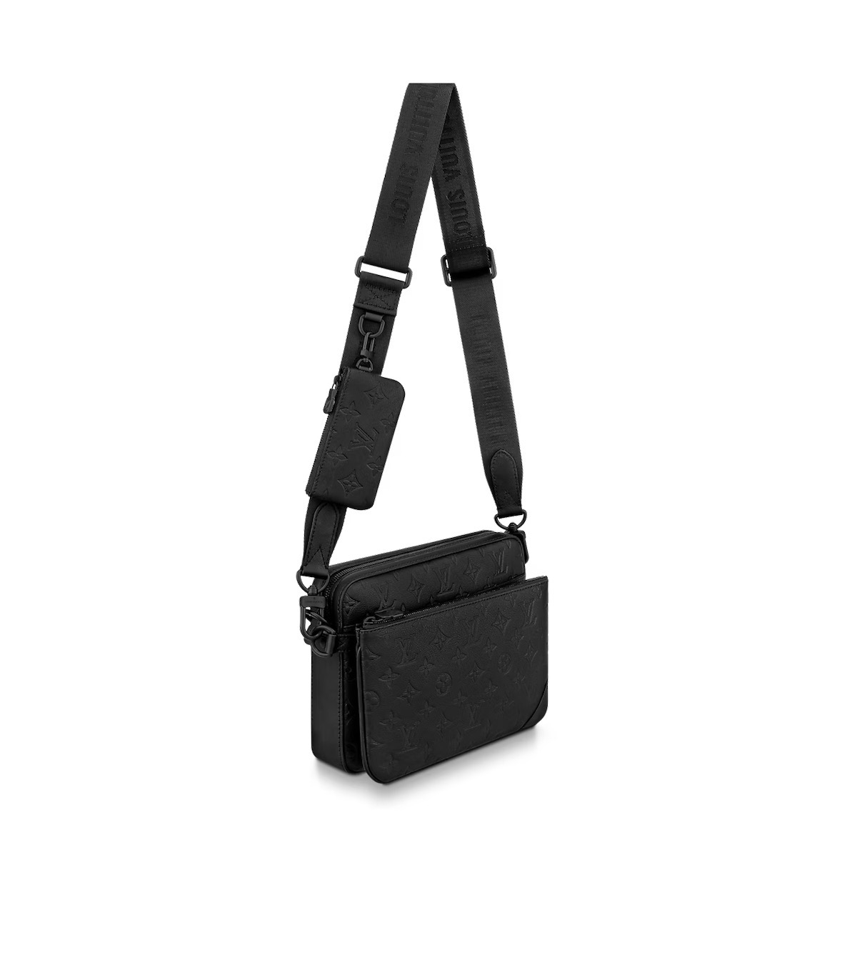 Louis Vuitton Trio Messenger Bag Leather Black - Image 2