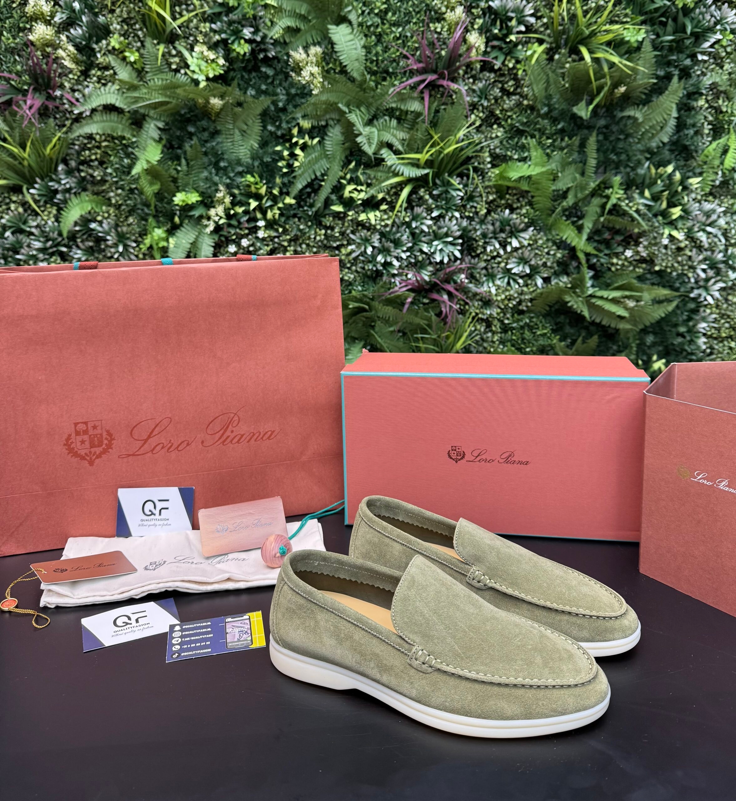 Loro Piana Summer Walk Loafer Khaki - Image 1