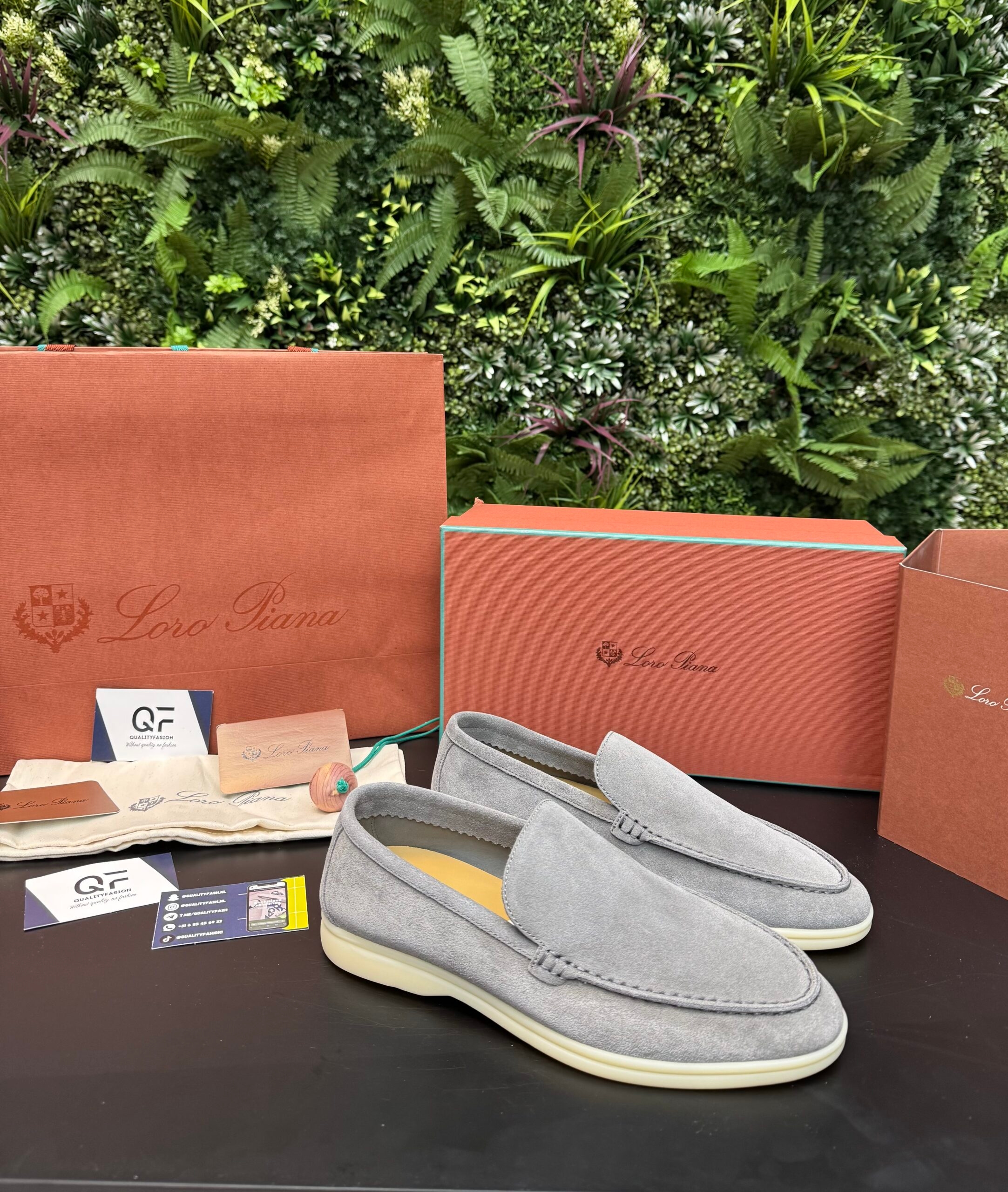 Loro Piana Summer Walk Loafer Grey - Image 1