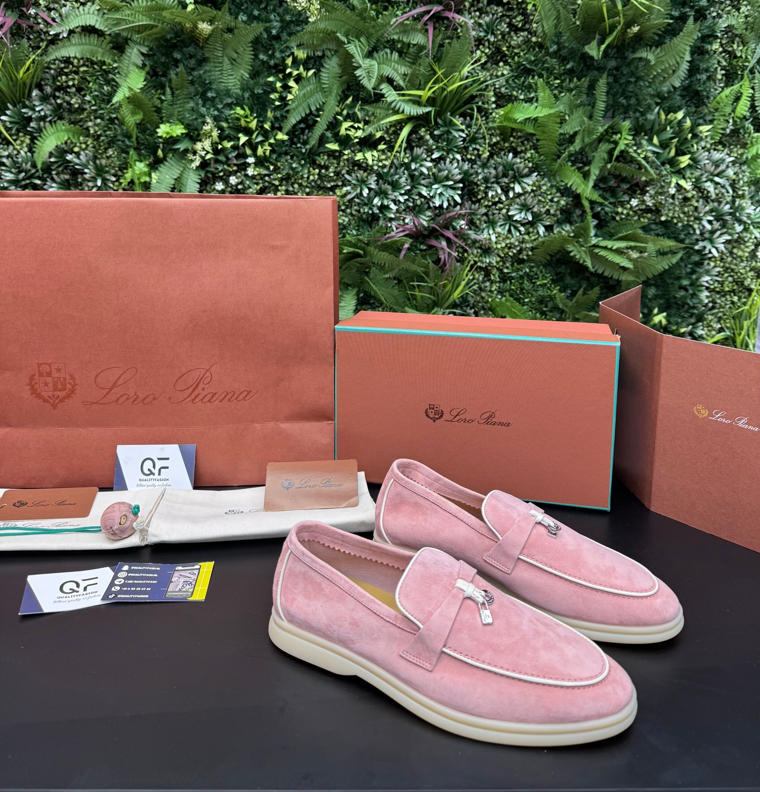 Loro Piana Summer Walk Loafer Pink ( Woman )