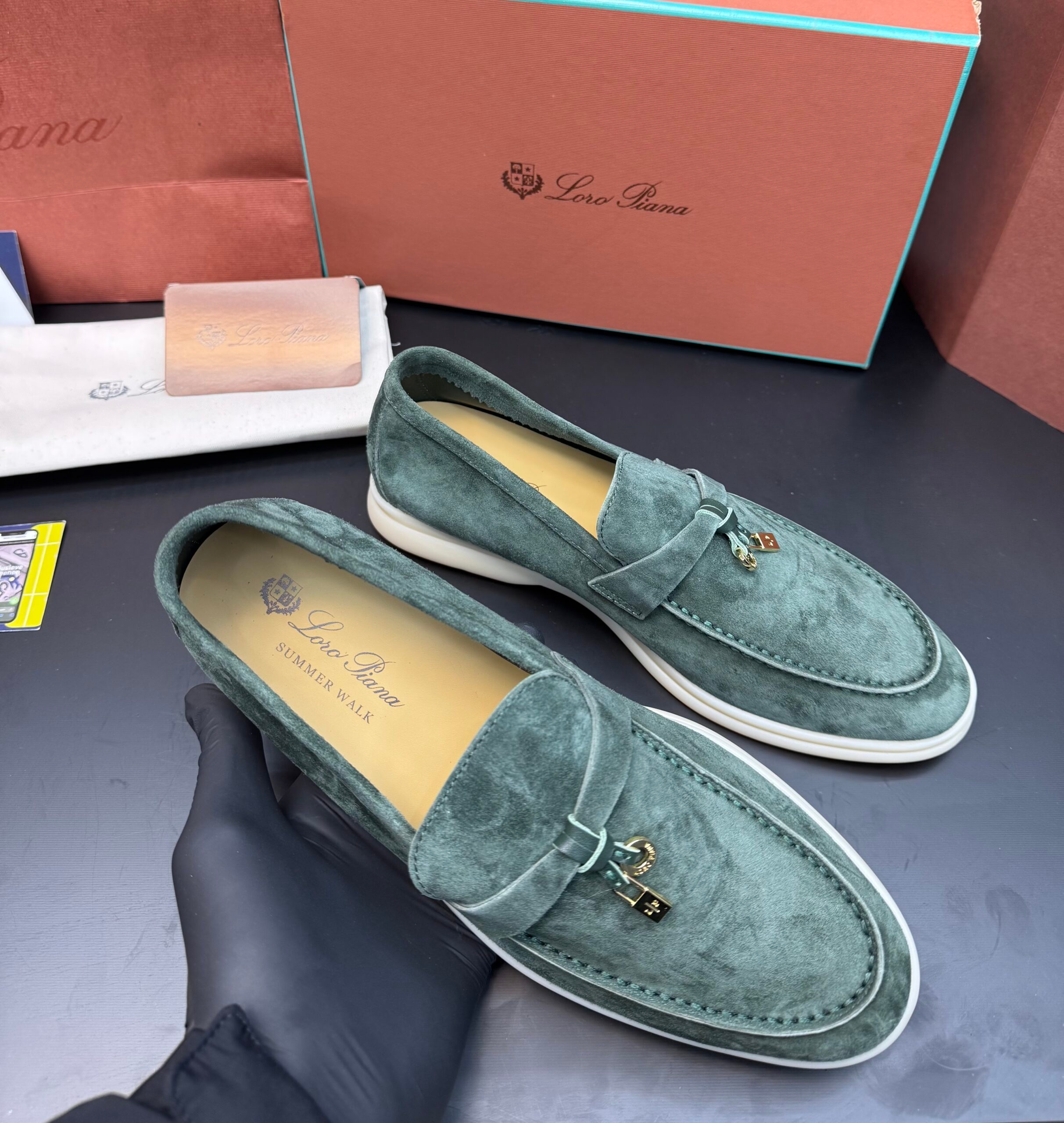 Loro Piana Summer Walk Loafer Largon Green ( Woman ) - Image 2