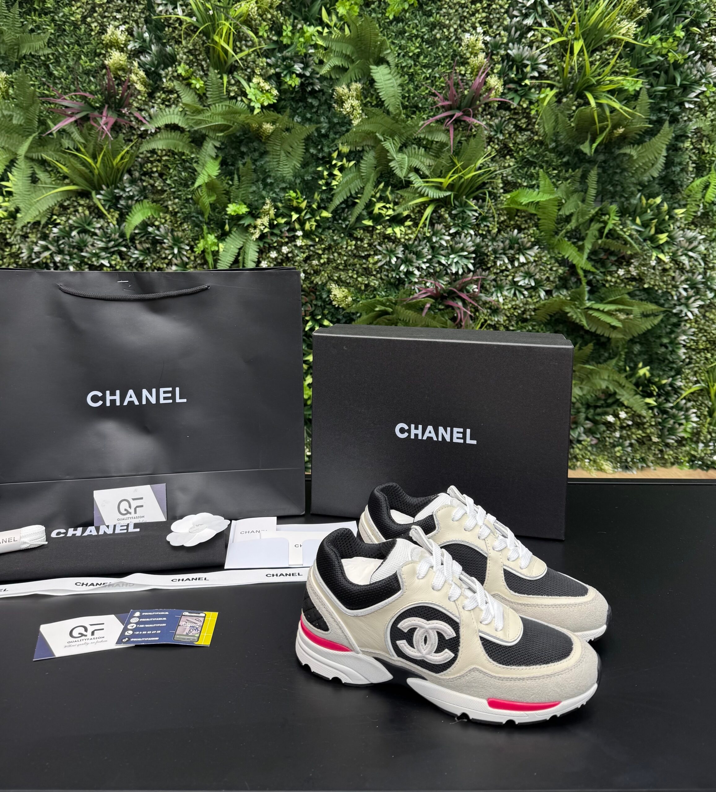 Chanel Low Top Trainer Pink