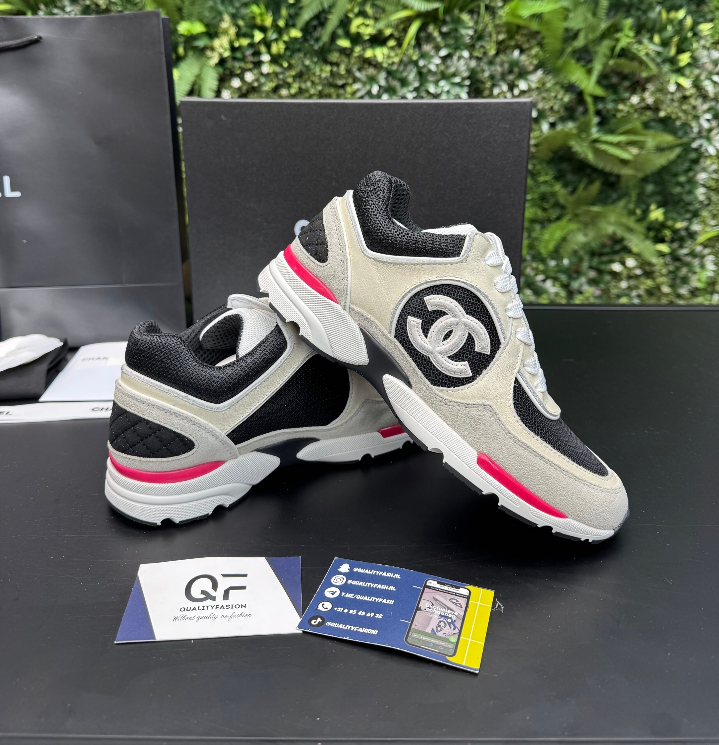 Chanel Low Top Trainer Pink - Image 2