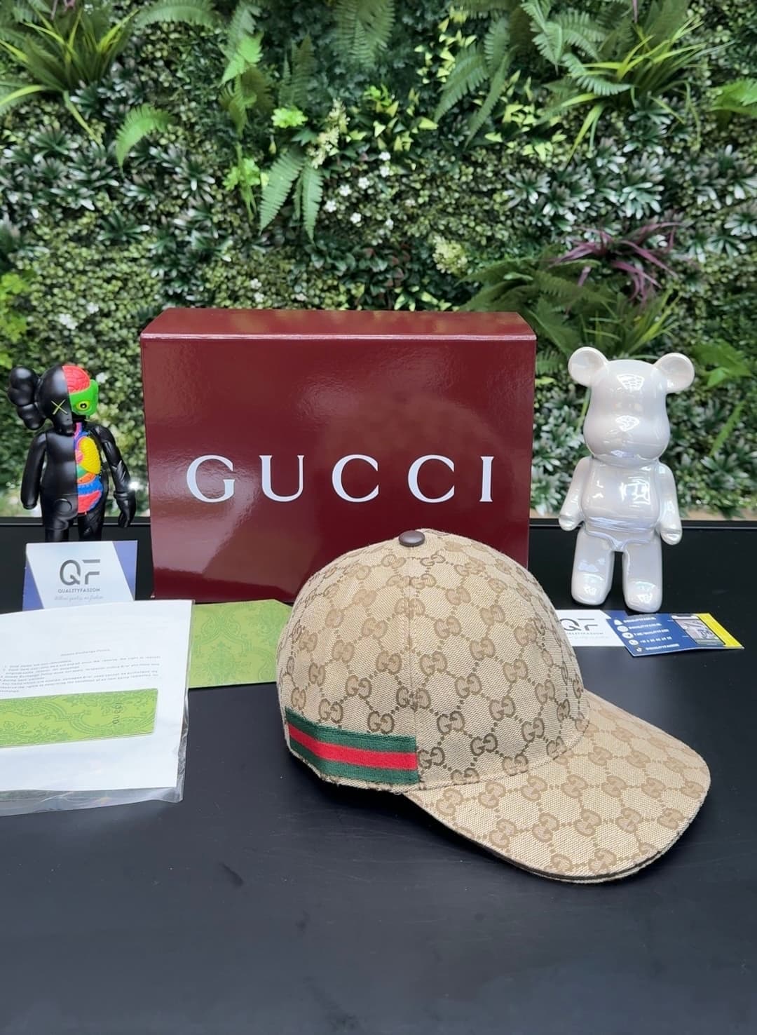 Gucci GG Canvas Baseball Cap Original Beige