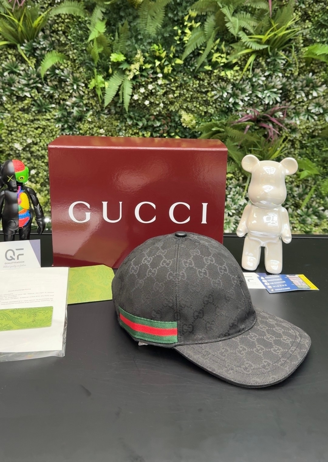 Gucci GG Canvas Baseball Cap Original Black