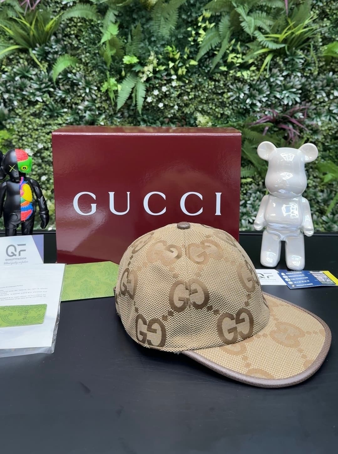 Gucci GG Jumbo Baseball Cap Beige
