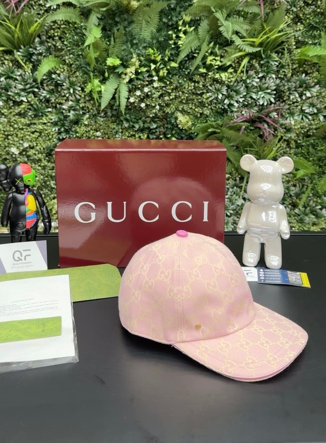 Gucci GG Canvas Baseball Cap Light Pink