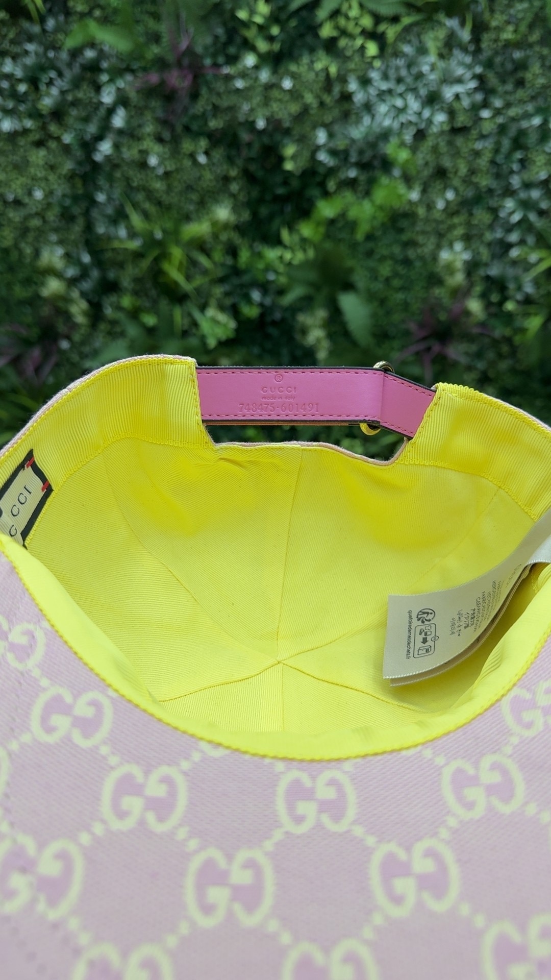 Gucci GG Canvas Baseball Cap Light Pink - Image 2