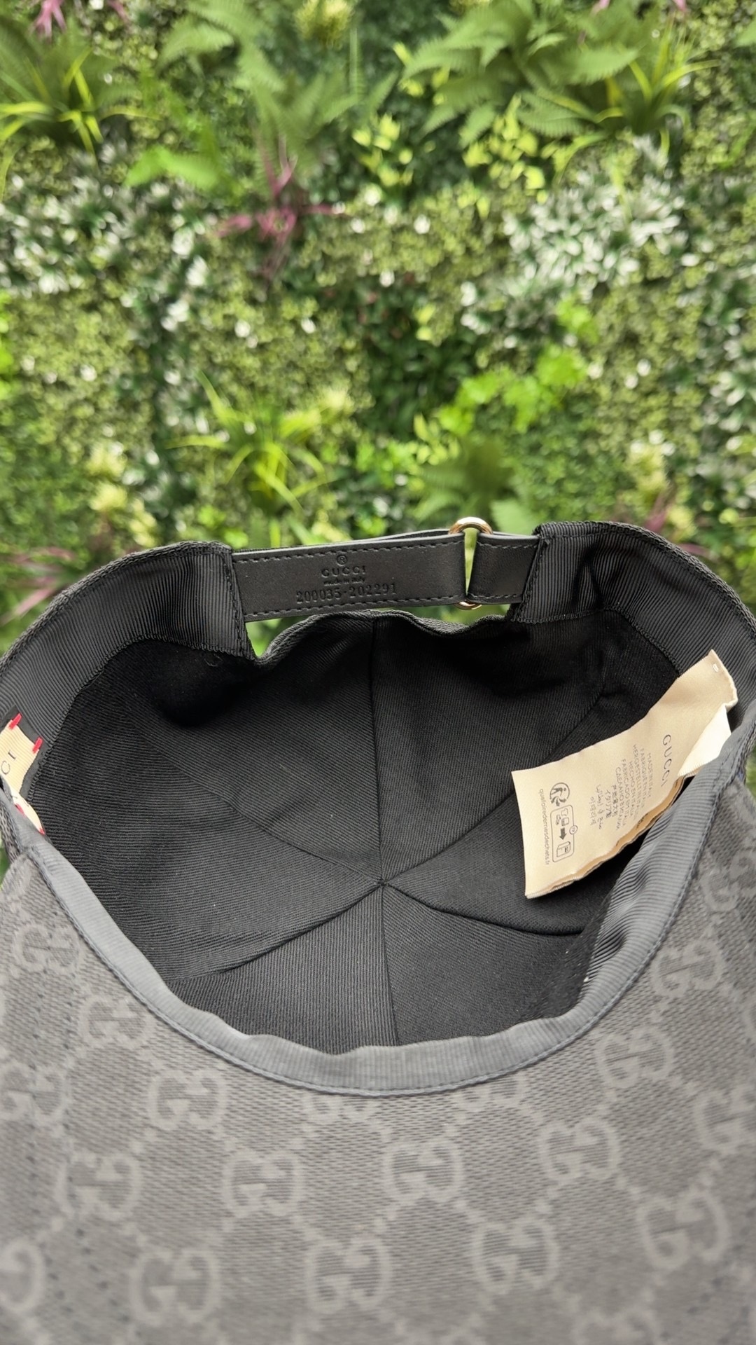 Gucci GG Canvas Baseball Cap Black - Image 2