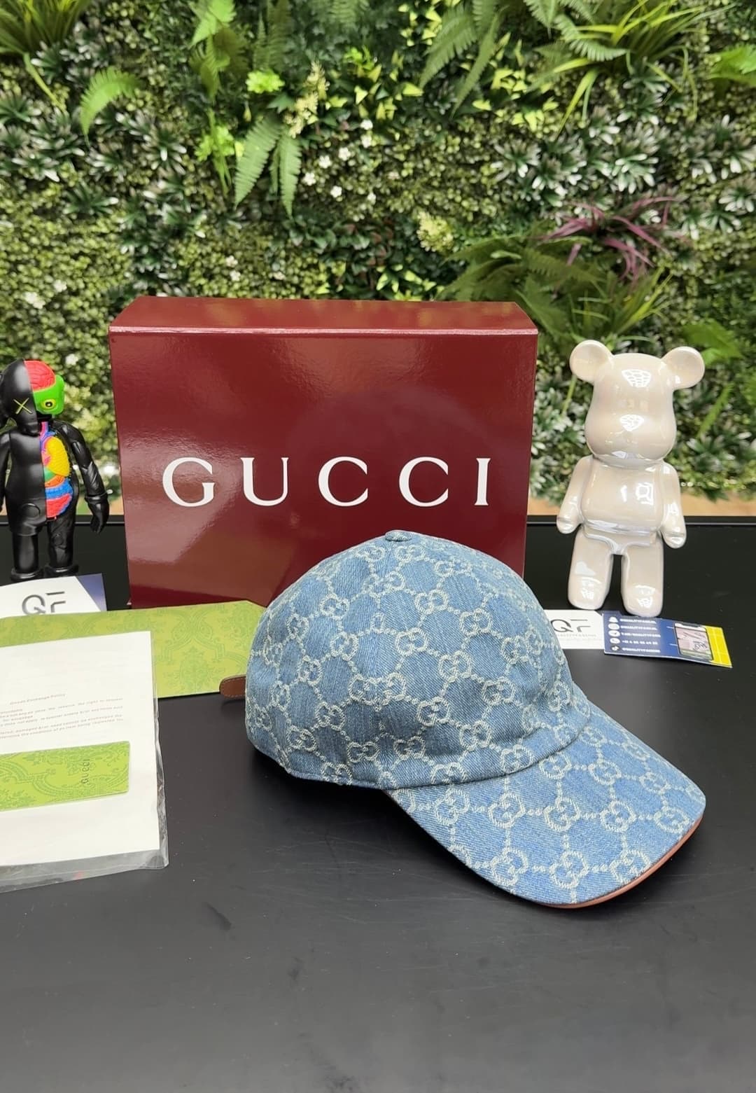 Gucci GG Wool Baseball Cap Blue