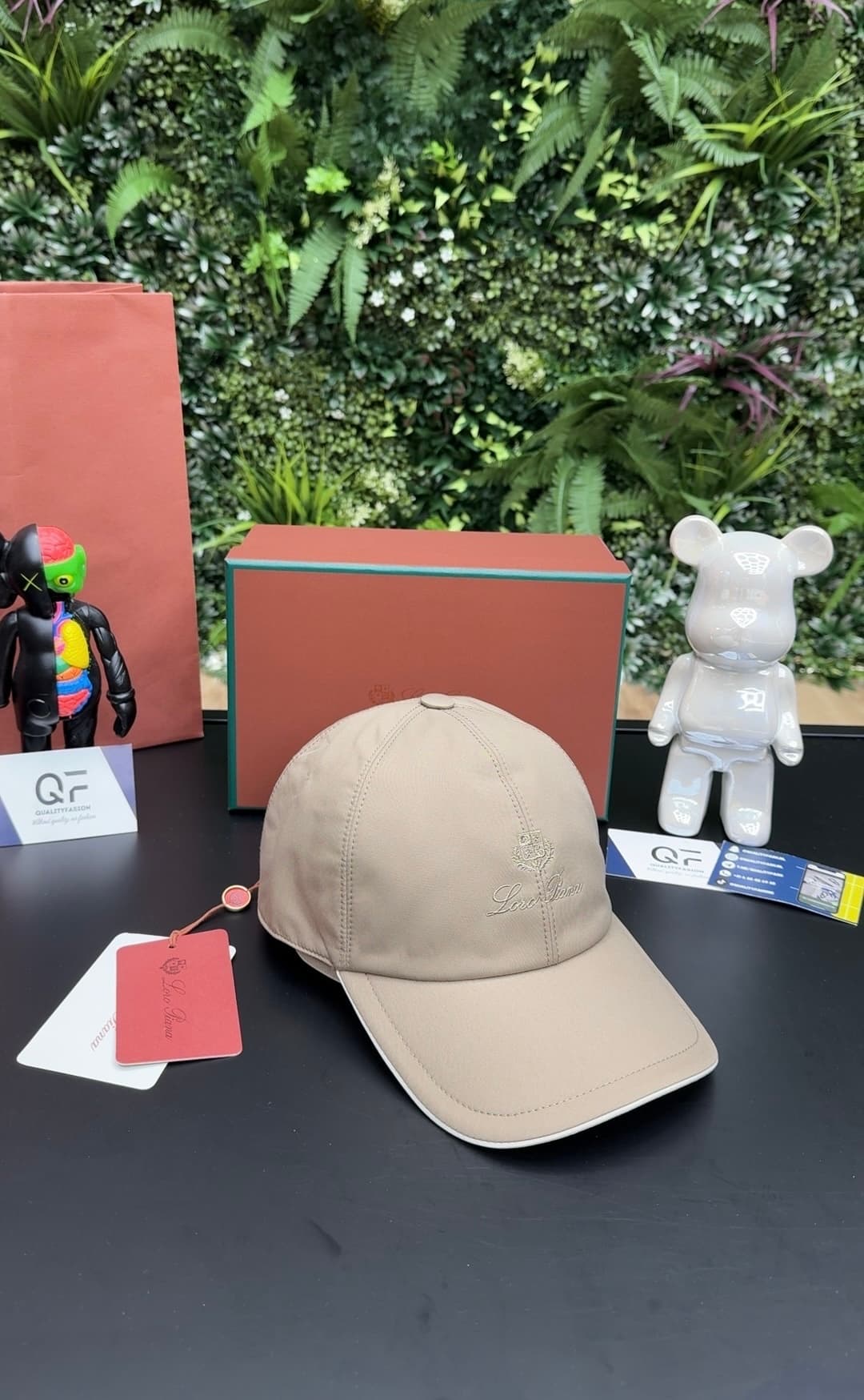 Loro Piana Logo Baseball Cap Beige