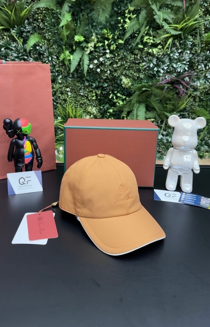 Loro Piana Logo Baseball Cap Brown - Image 1