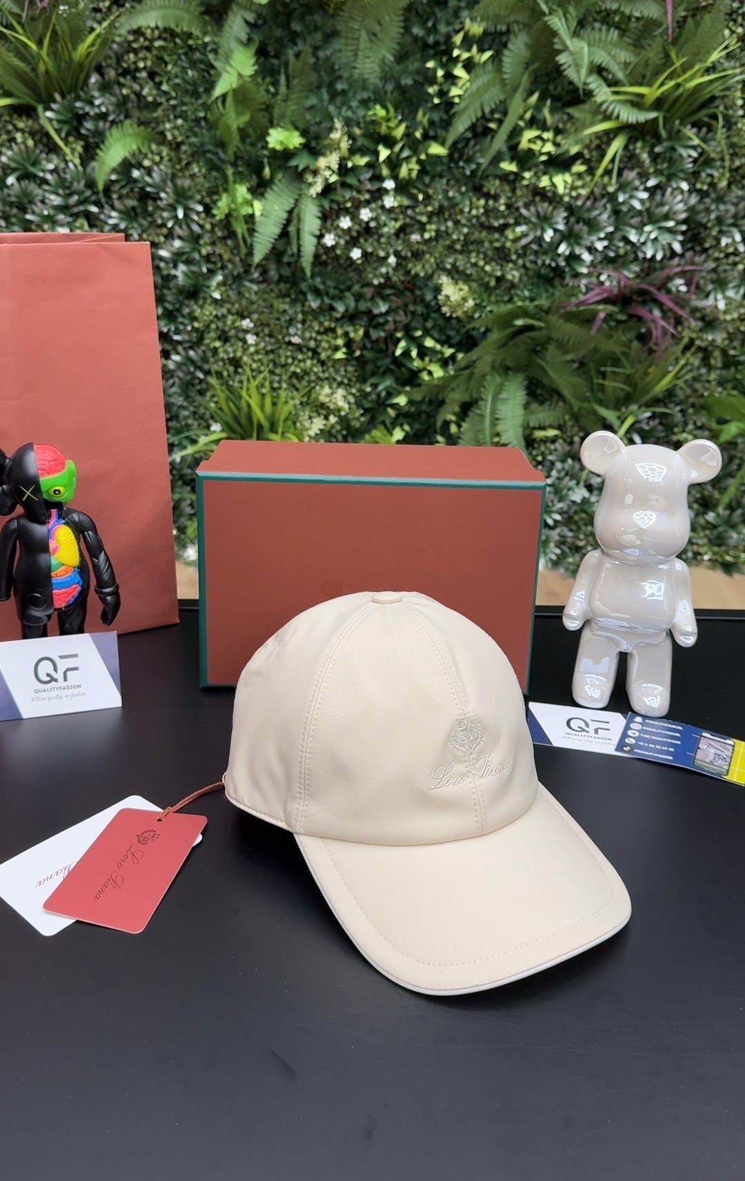 Loro Piana Logo Baseball Cap White - Image 1