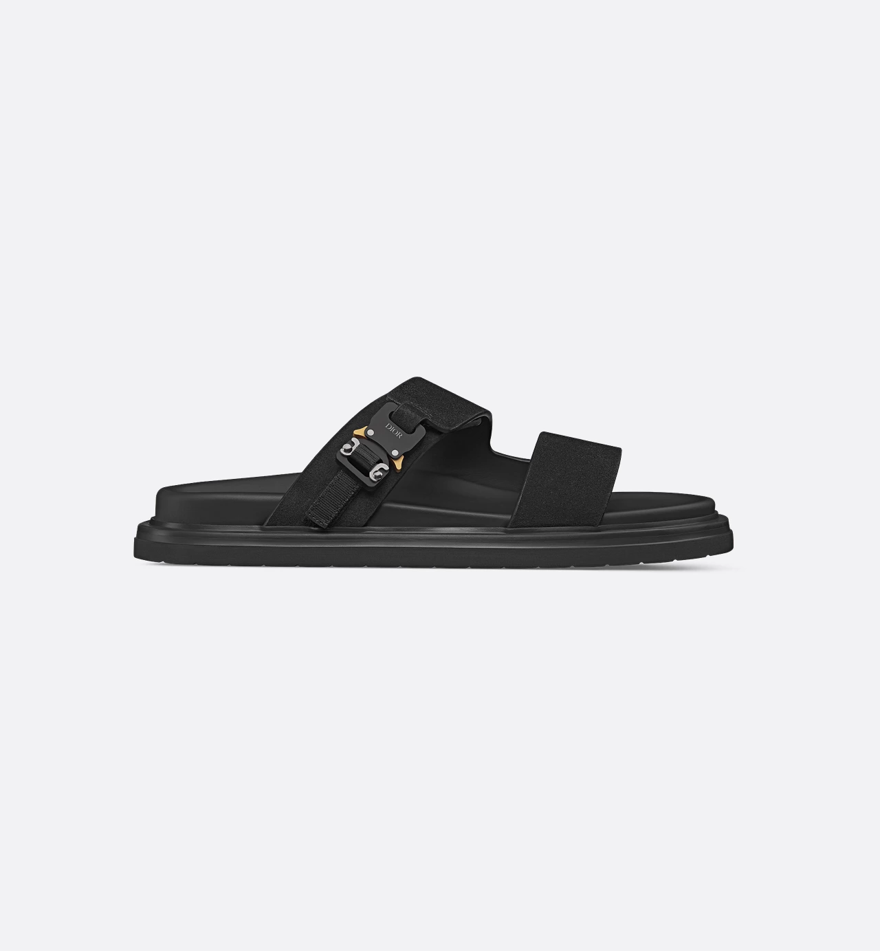 Dior Oblique Aqua Sandal Suède Black